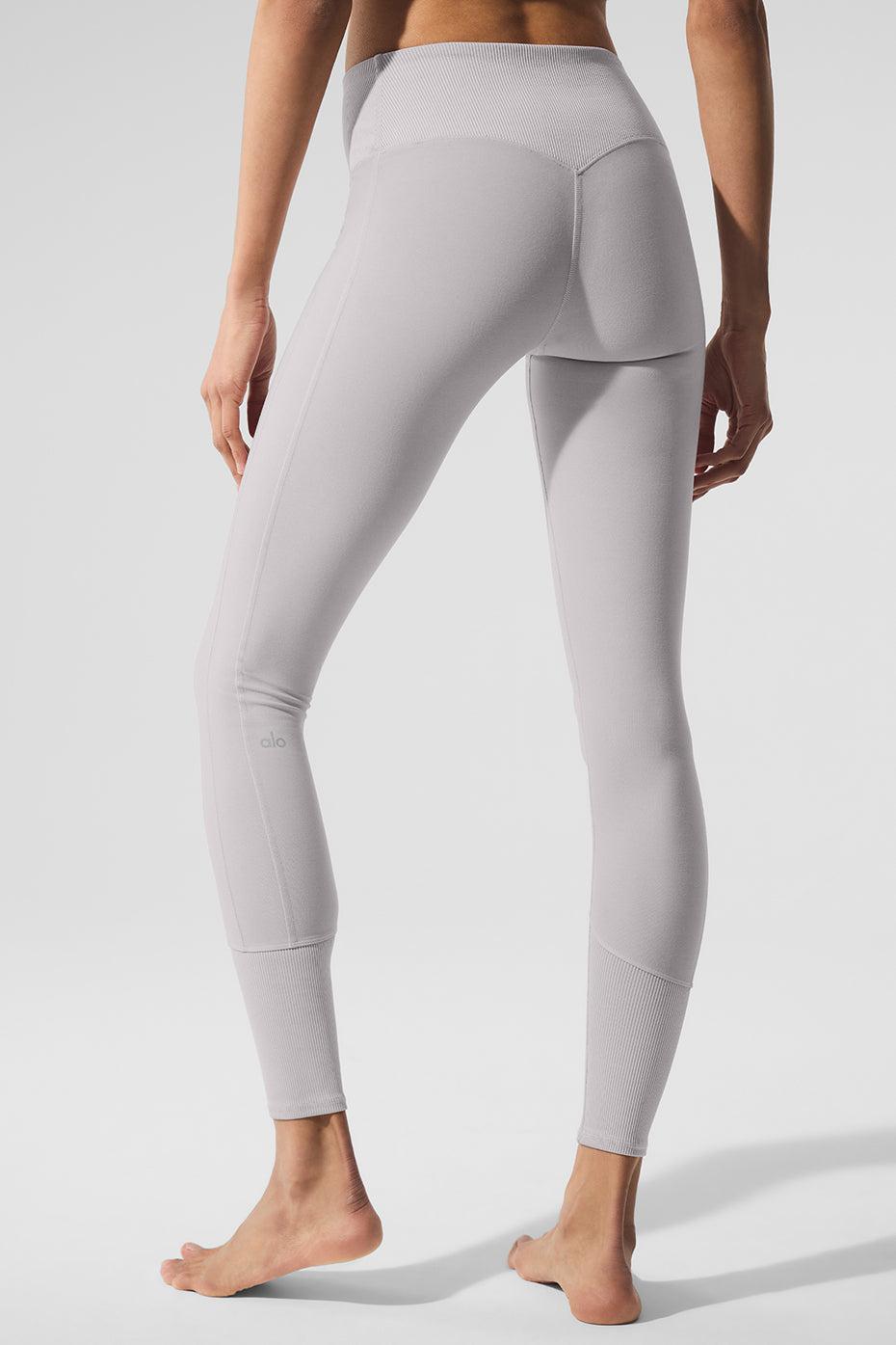 Washed Alosoft High-Waist Lounge Legging - Grey Sky Wash Product Image