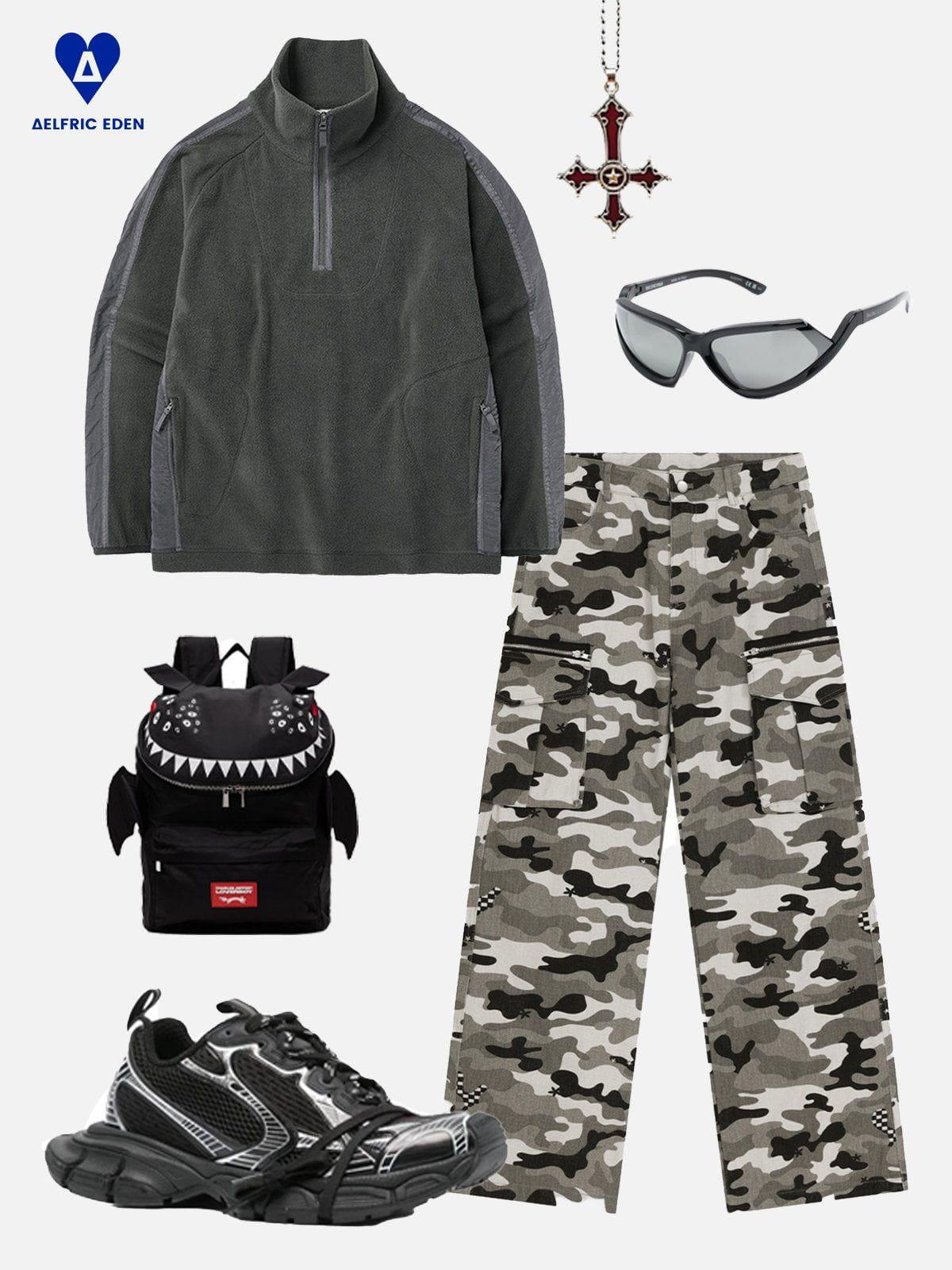 Aelfric Eden Camouflage Multi Pocket Jeans Product Image