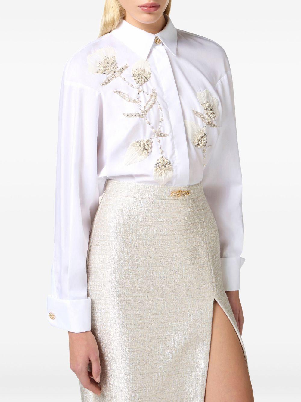 pearl-embellishment shirt Product Image
