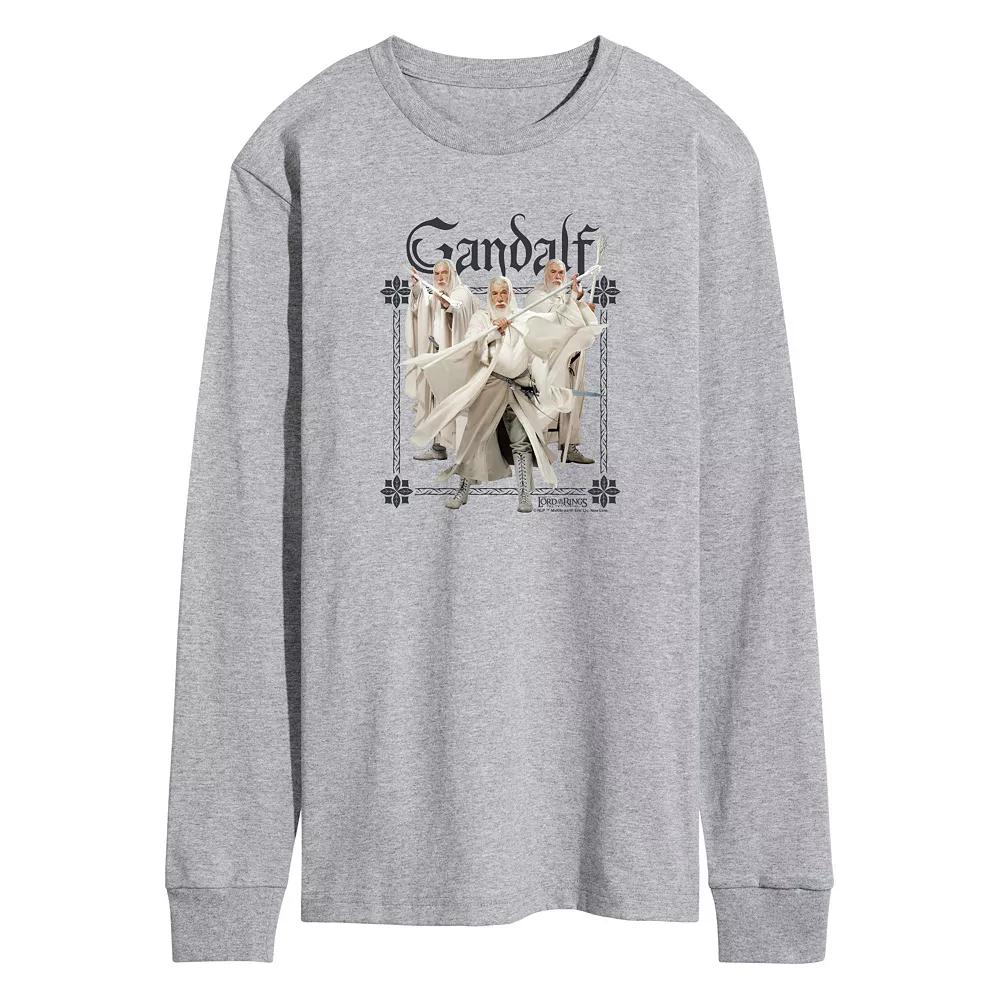 Men's Lord Of The Rings Gandalf The White Long Sleeve Graphic Tee,  Product Image