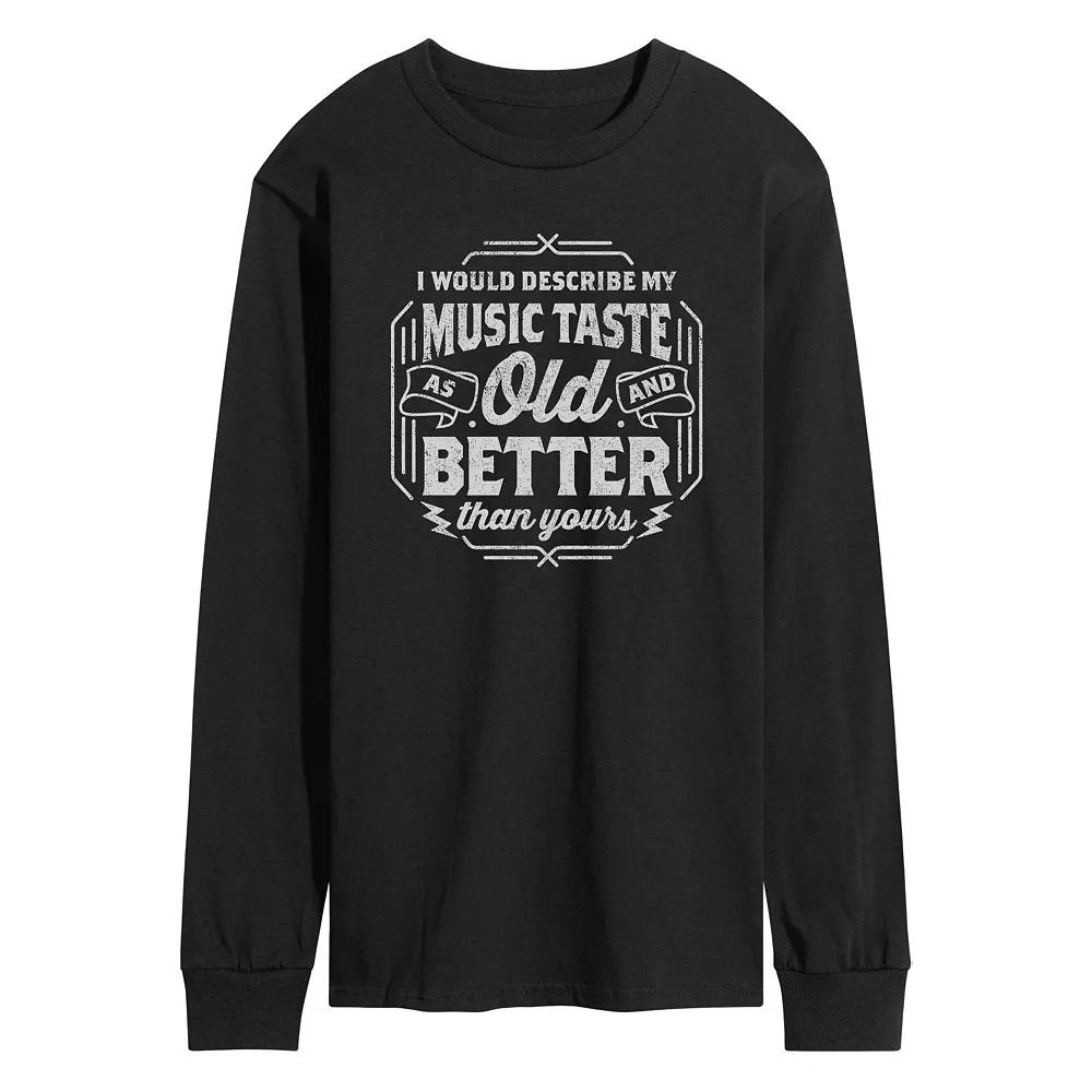 Men's Music Taste Old And Better Tee,  Product Image