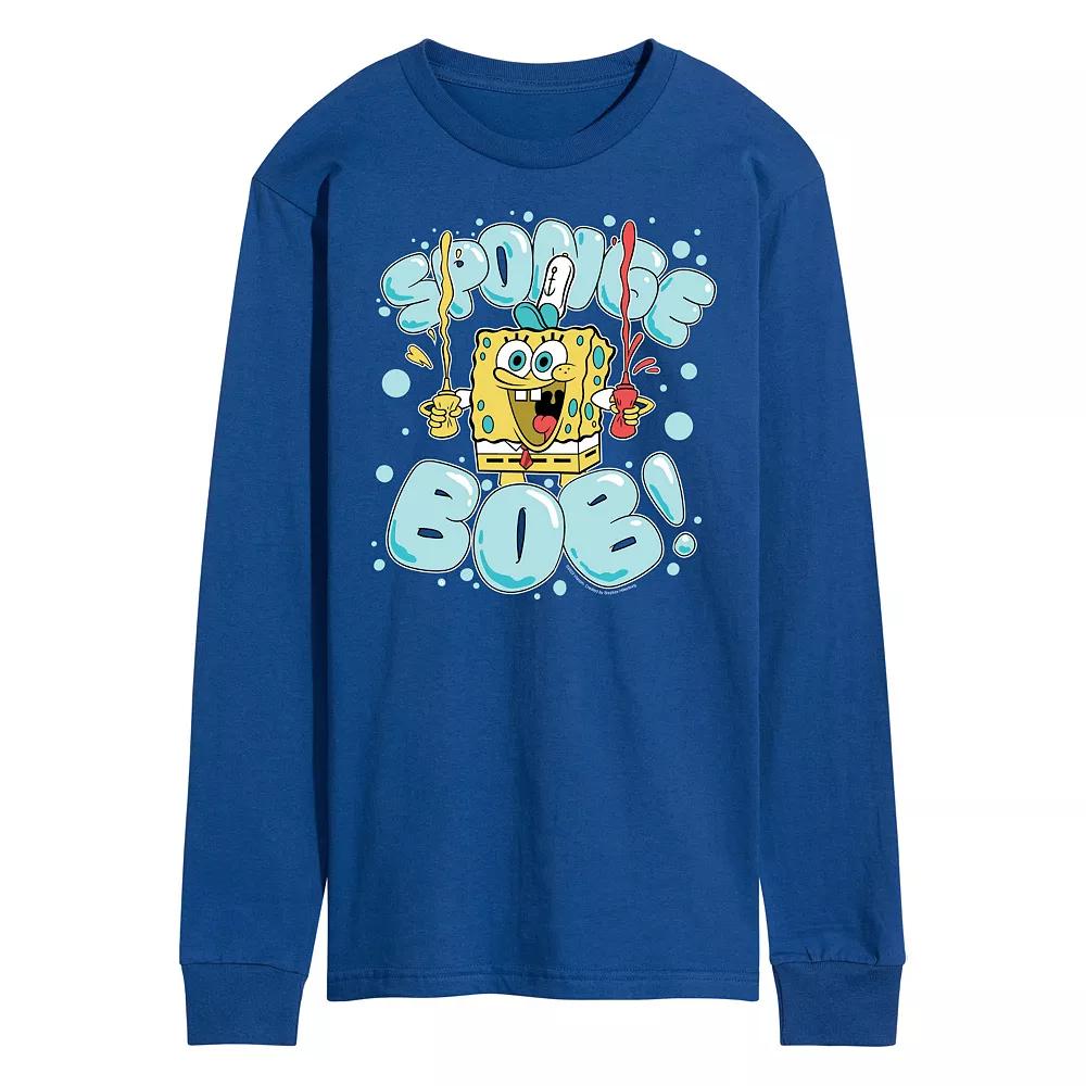 Men's Nickelodeon SpongeBob Squarepants Bubble Long Sleeve,  Product Image