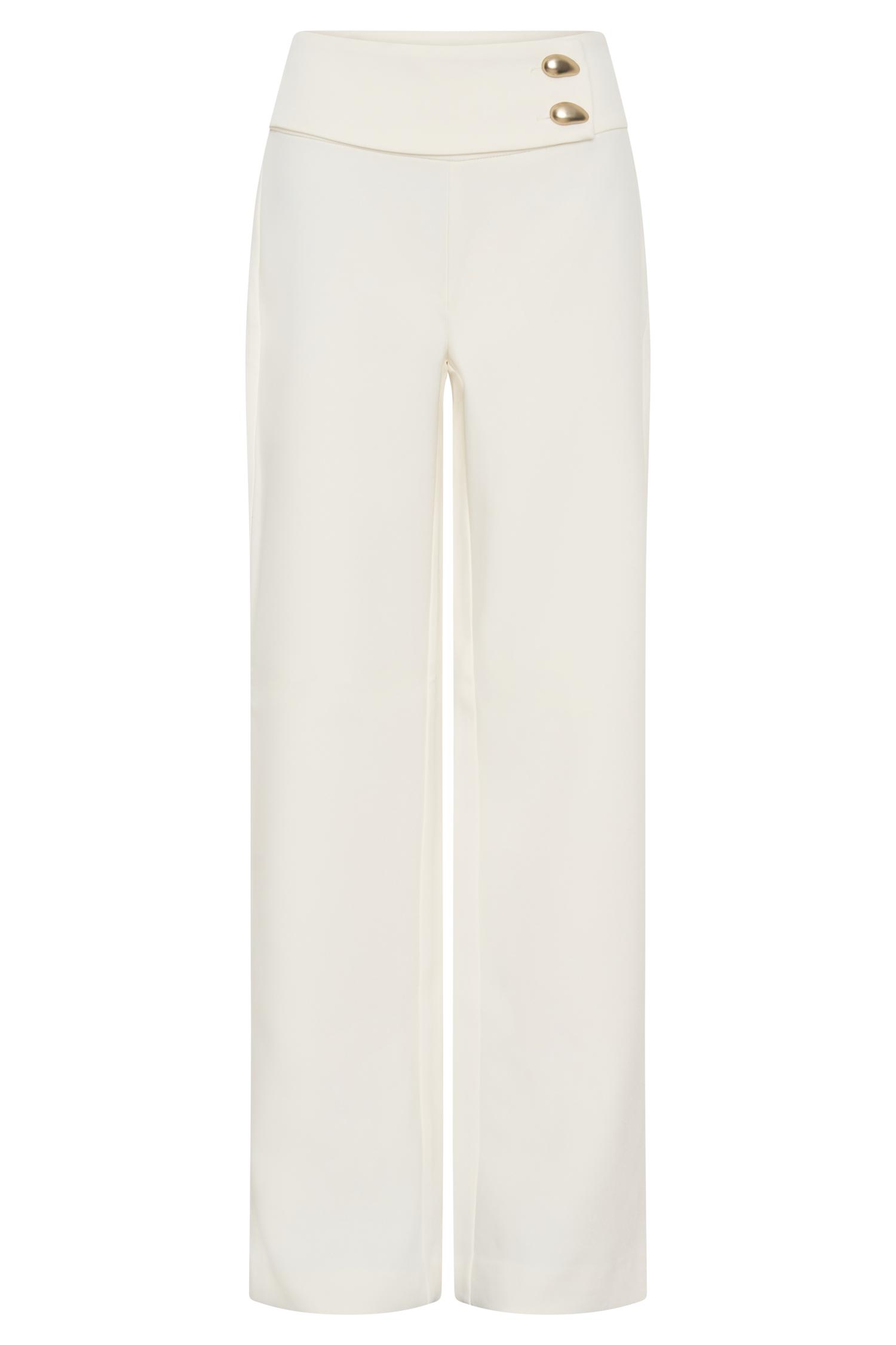 Lindie Straight Leg Suiting Pants - Ivory Product Image