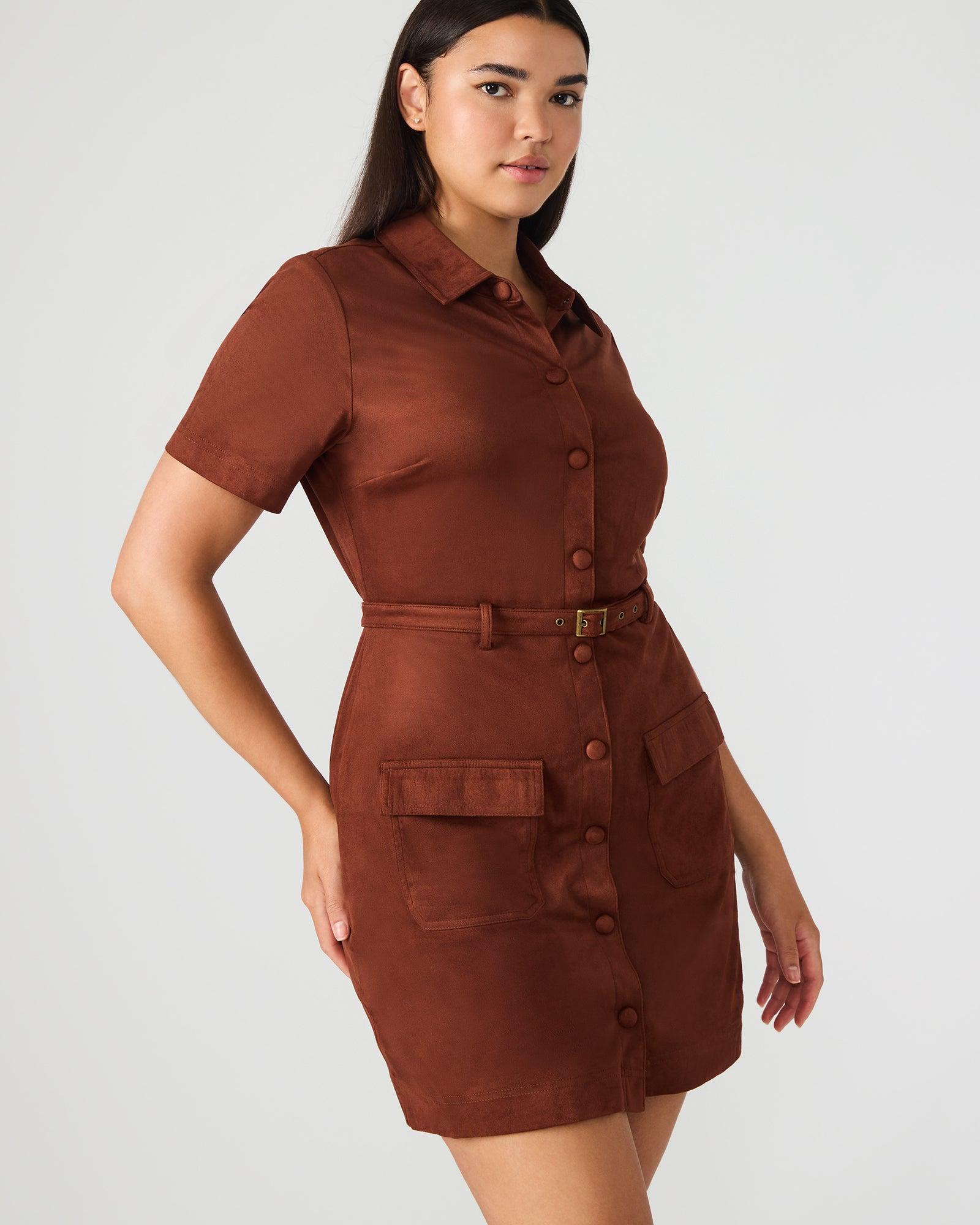 JOLIANA DRESS DARK FIG Female Product Image