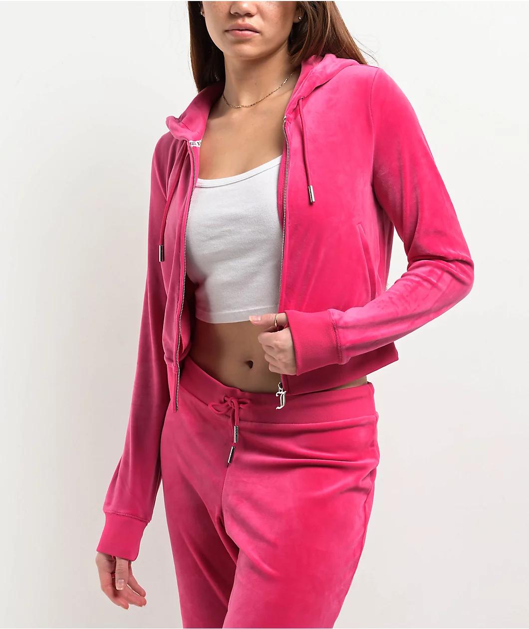 Juicy Couture OG Big Bling Free Love Velour Zip Hoodie Product Image
