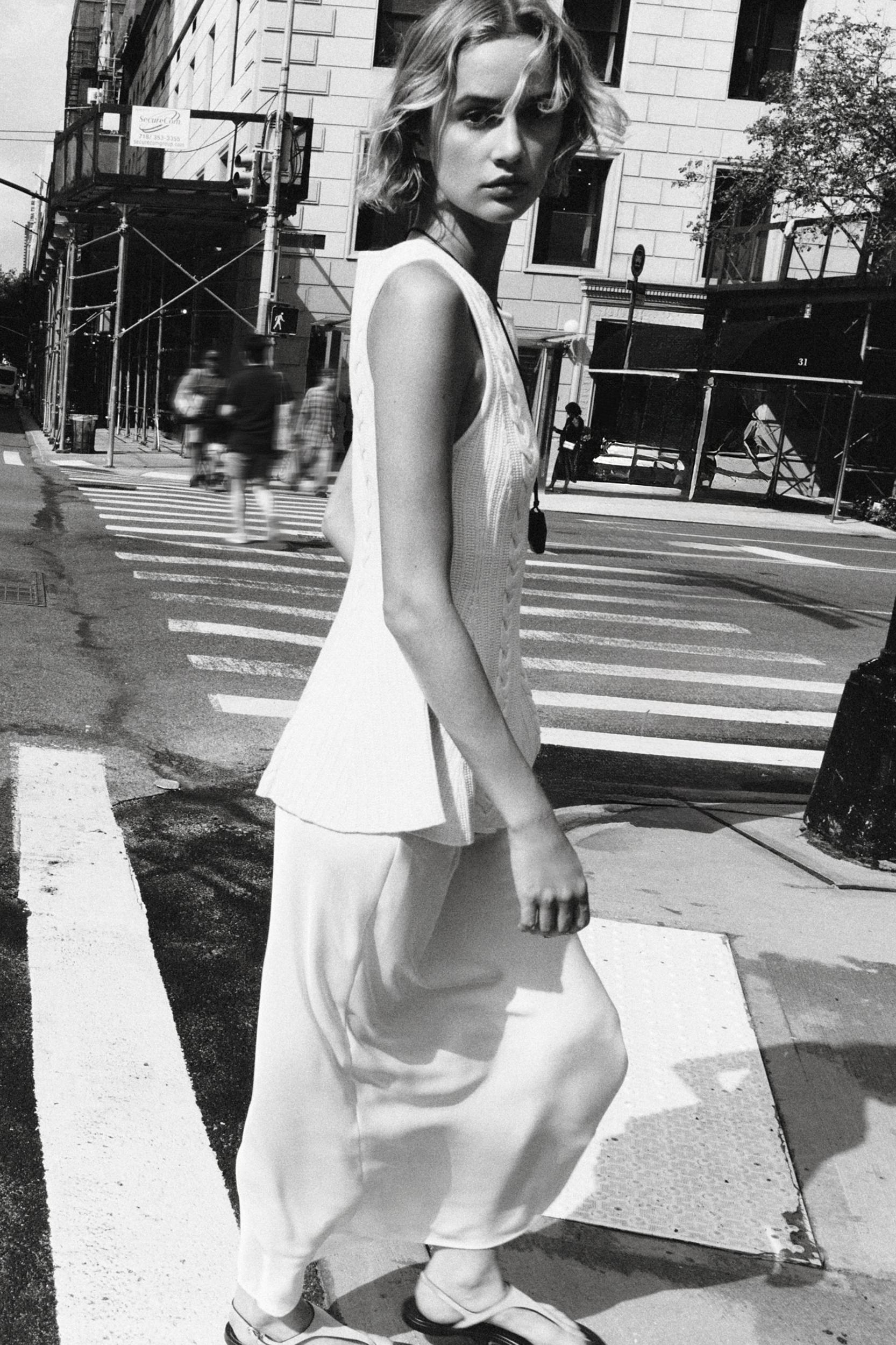 SATIN MIDI SKIRT Product Image