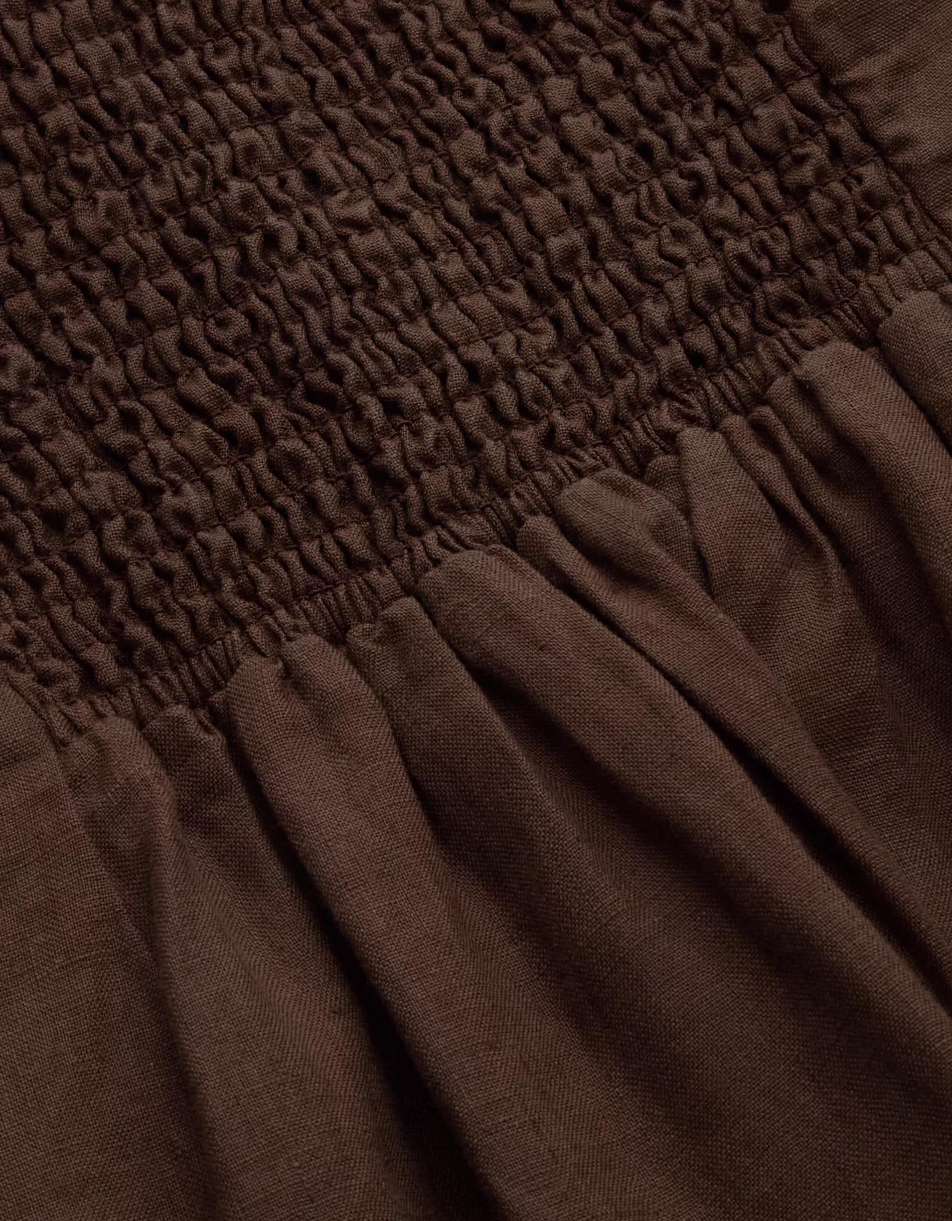 AE77 Strapless Linen Midi Dress Product Image