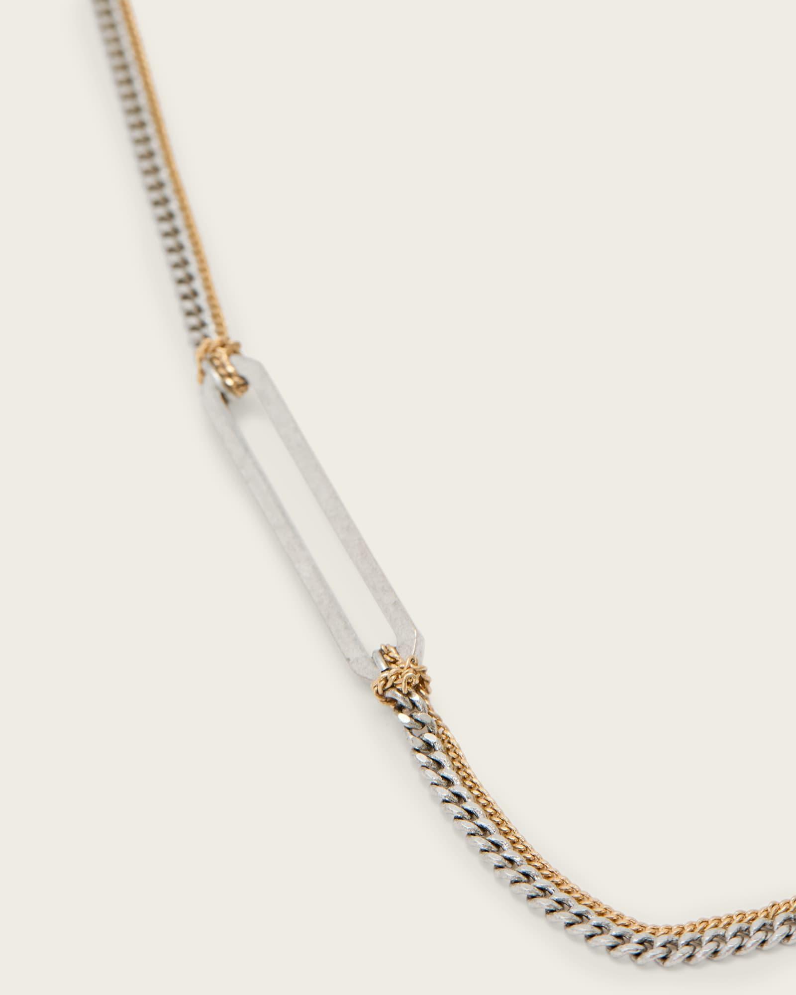 Laio Leather Bracelet WARM BRASS | ALLSAINTS US Product Image
