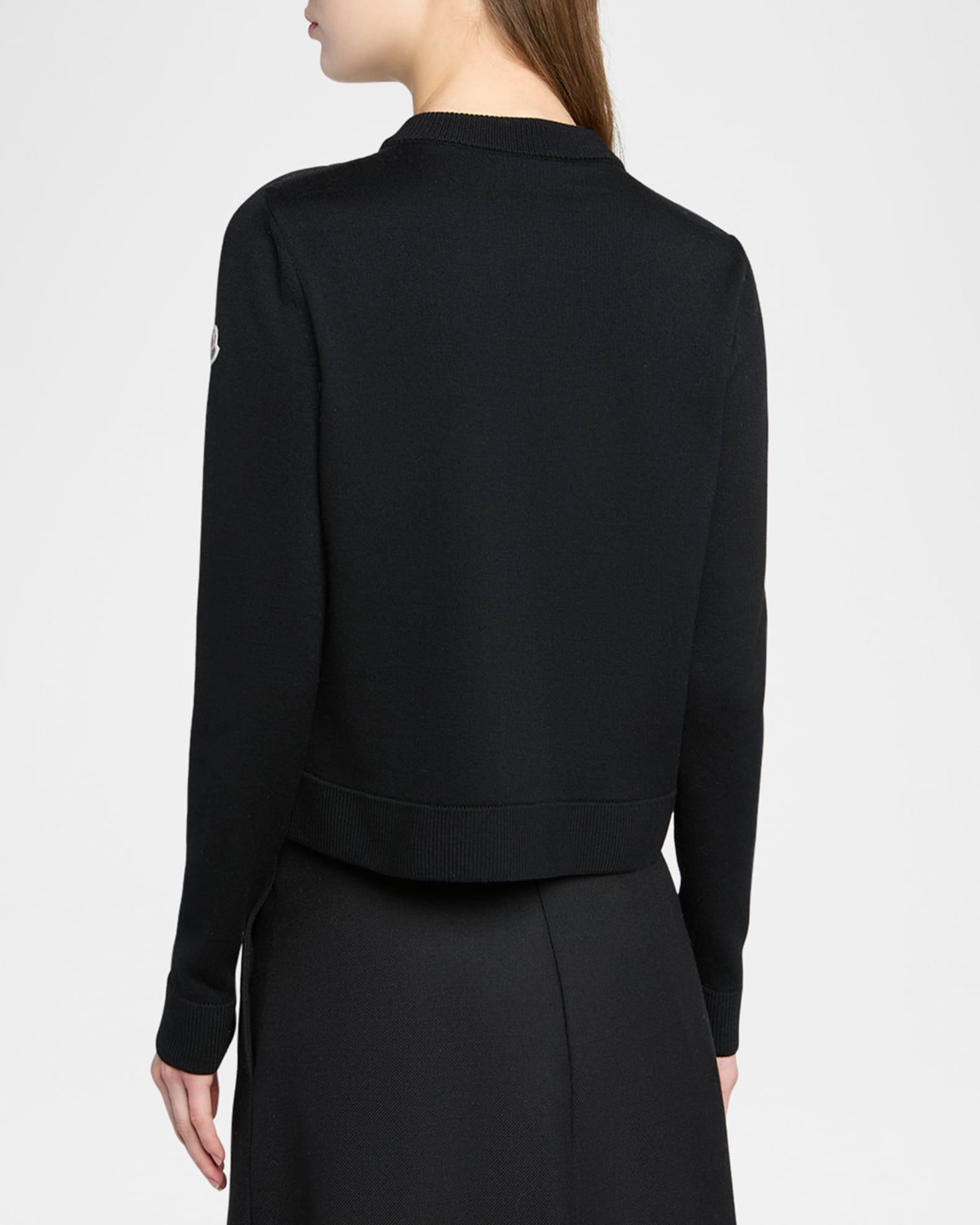 Padded Wool Zip-Up Cardigan Product Image