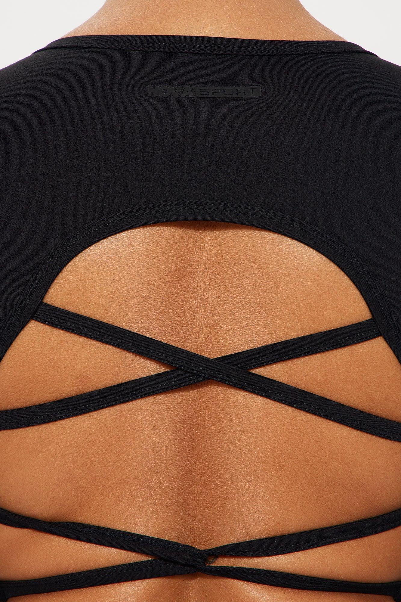 Across Your Core Super Soft Active Top - Black Product Image