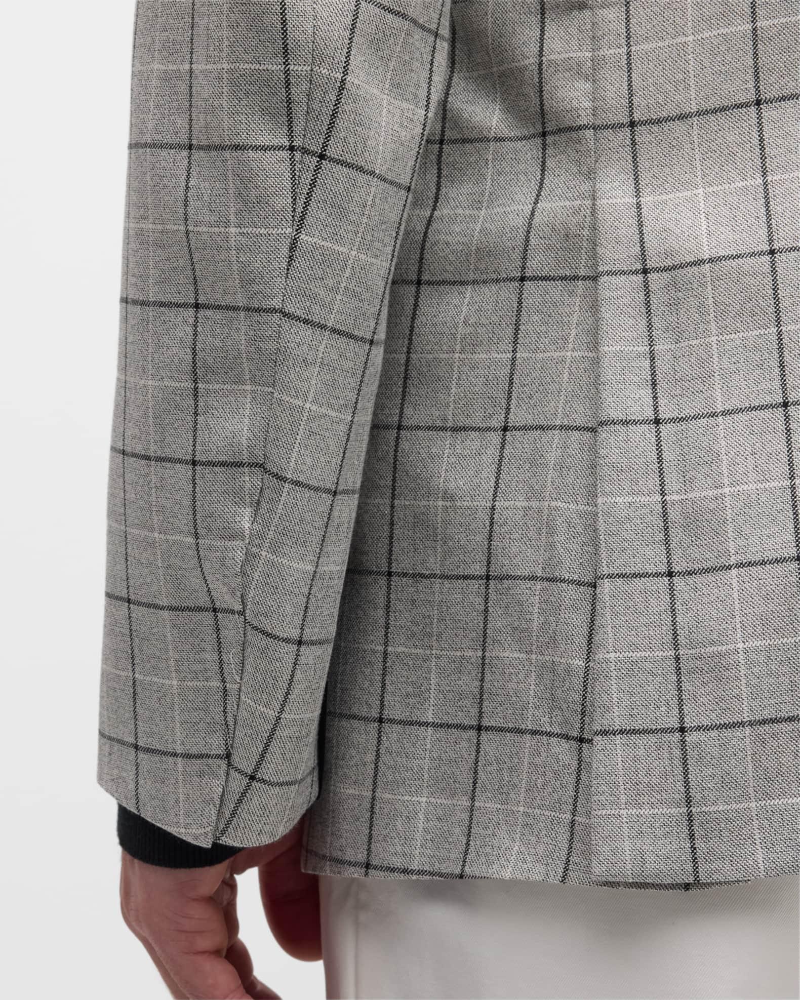 Men's Wool and Silk Two-Button Jacket Product Image