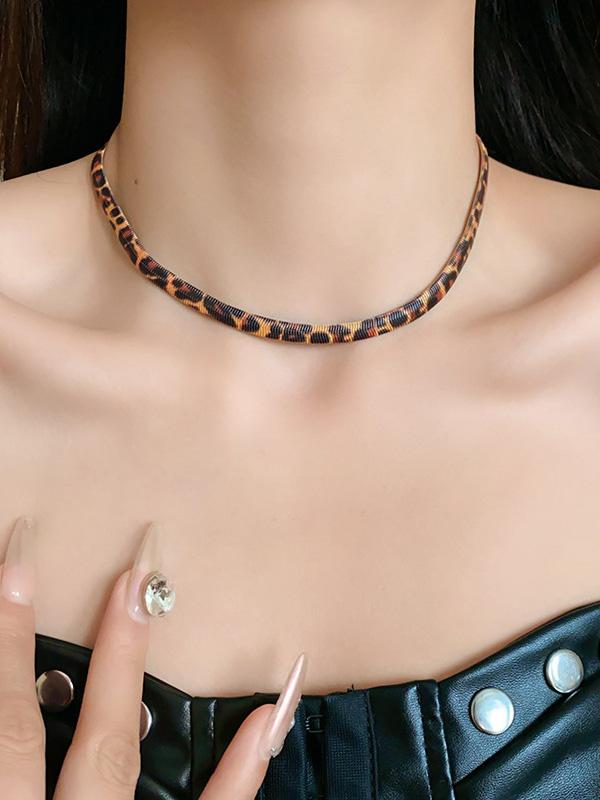 Leopard Snake Chain Necklaces Accessories Product Image