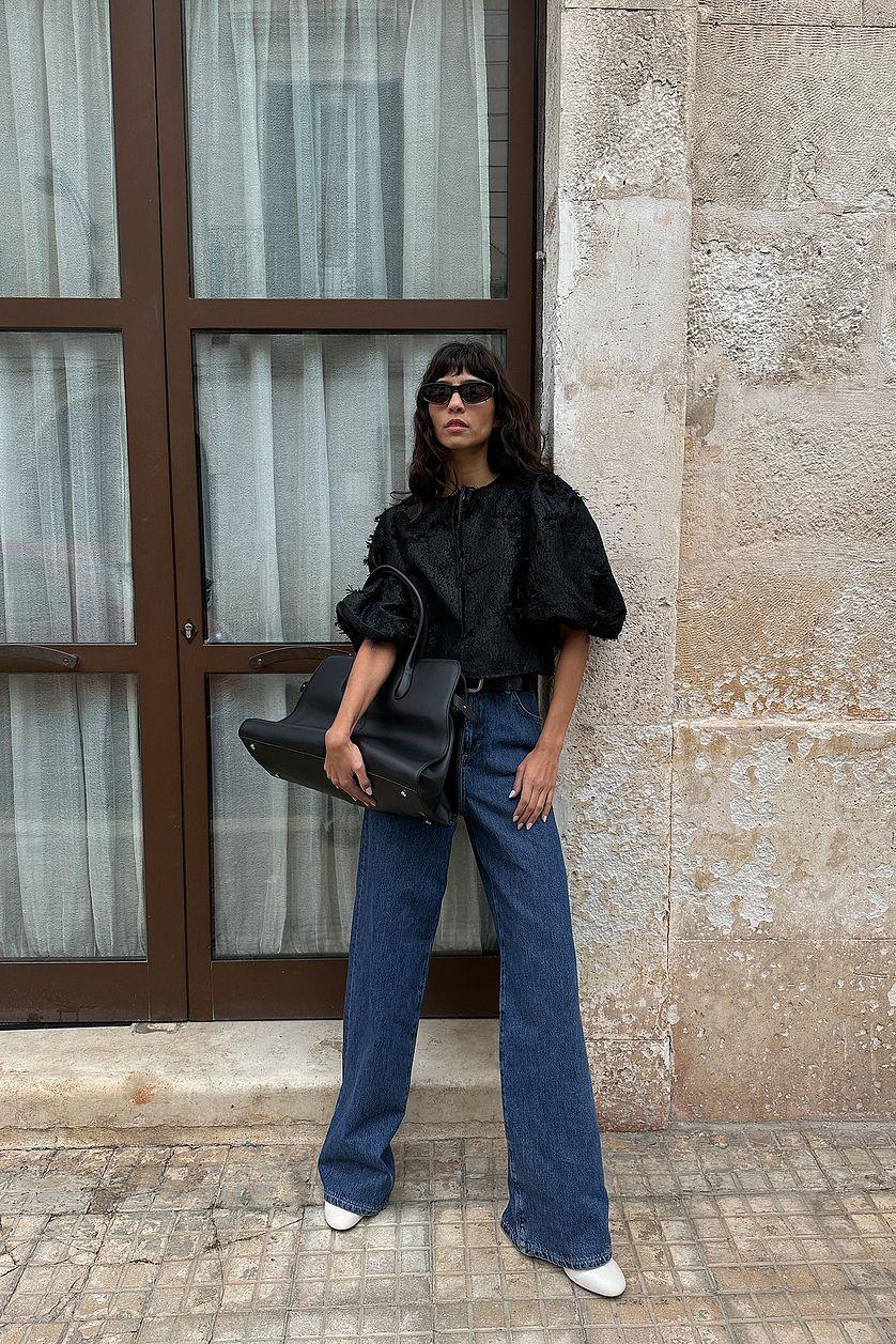 Wide High Waist Jeans Product Image