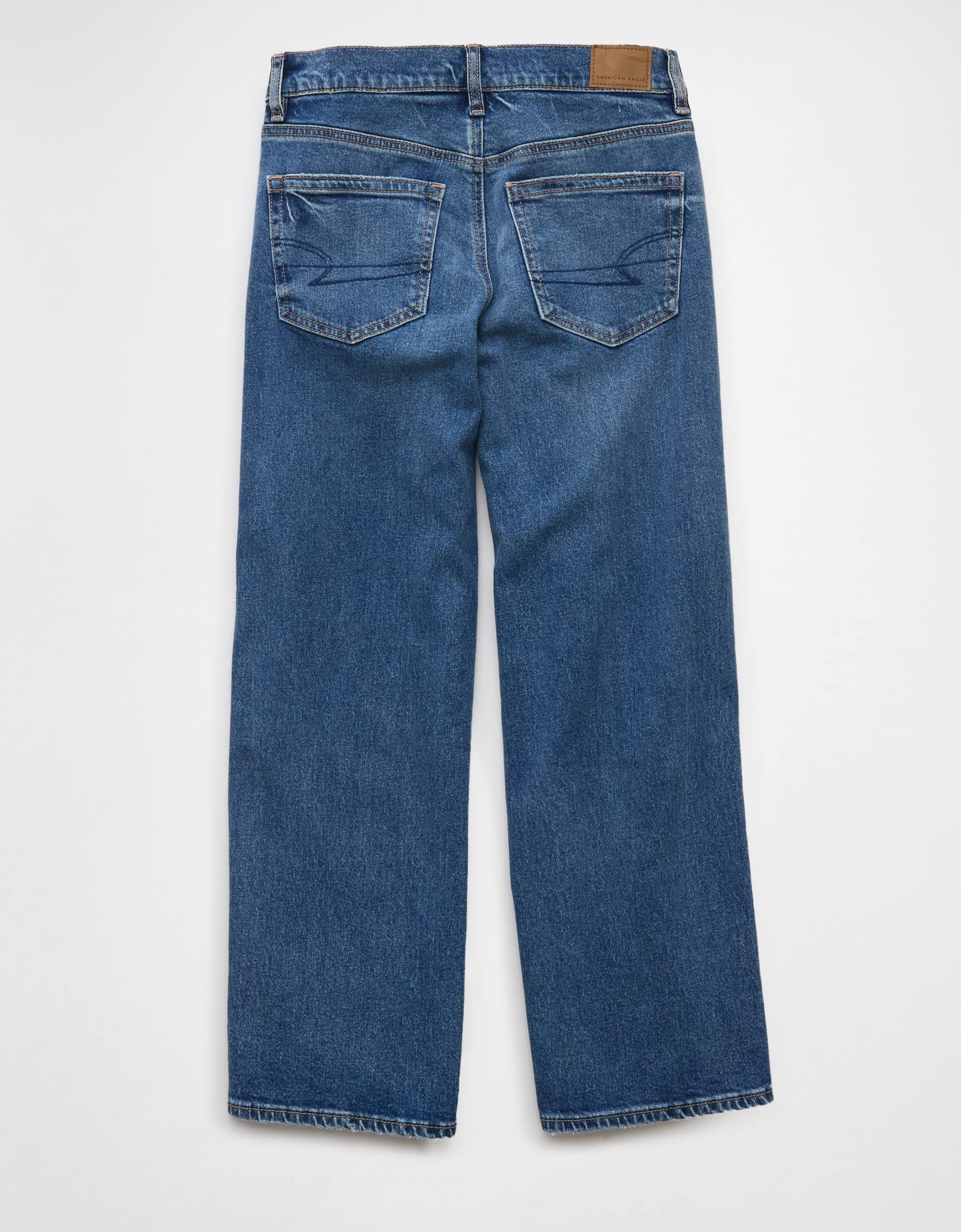 AE Stretch High-Waisted Stovepipe Crop Jean Product Image