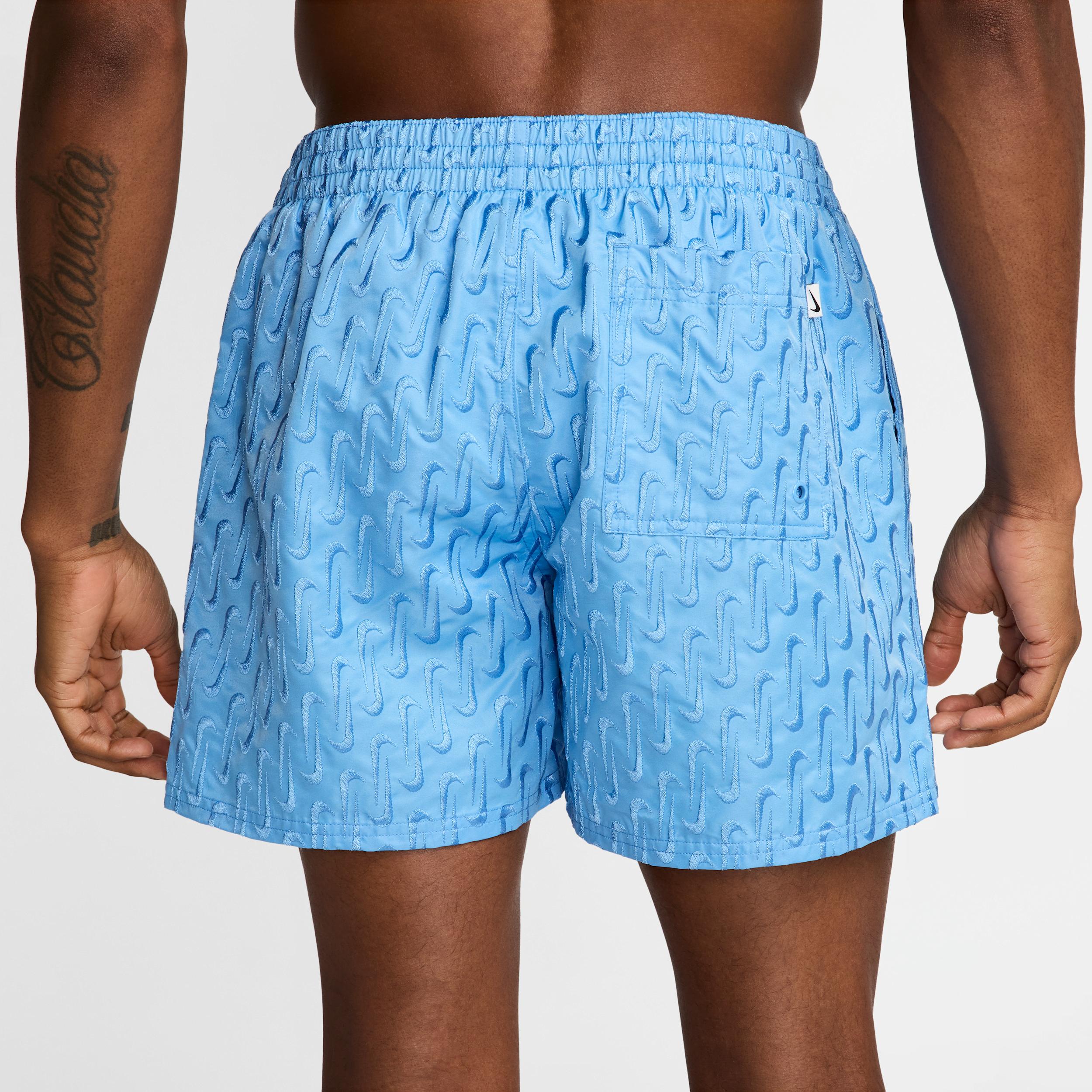 Nike Mens Swim Breaker Swoosh logo Link 5 Fully Lined Volley Shorts | NESSF505-438 Product Image