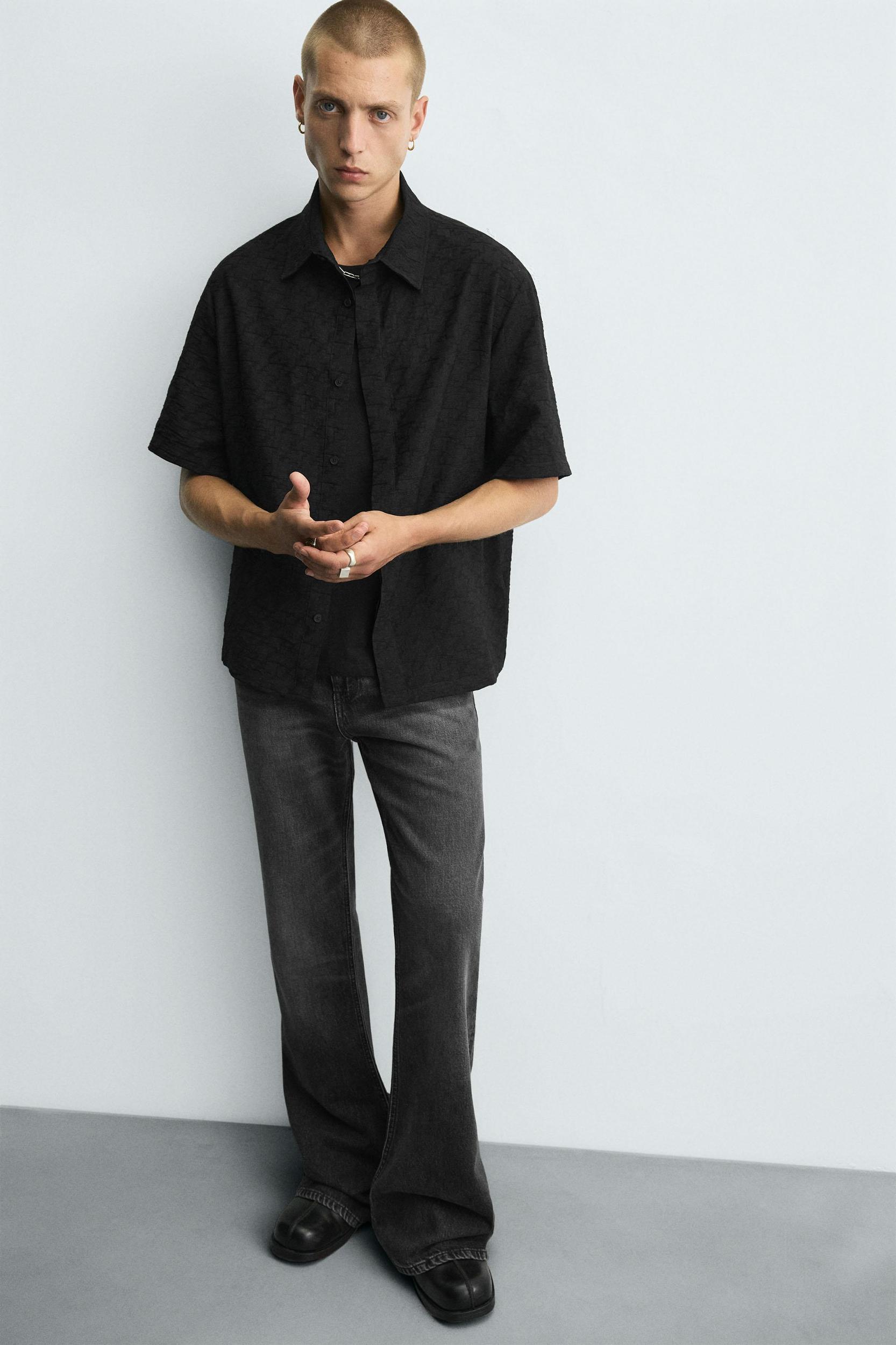 GEOMETRIC JACQUARD SHIRT Product Image