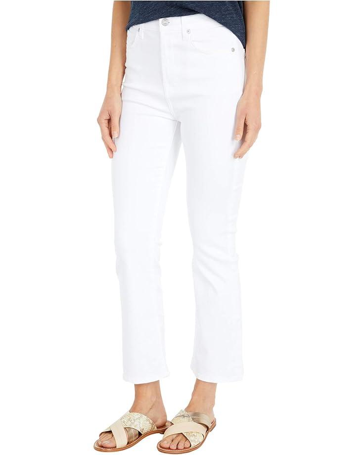 Women's 7 For All Mankind The High-Waist Slim Kick in Slim Illusion White Product Image