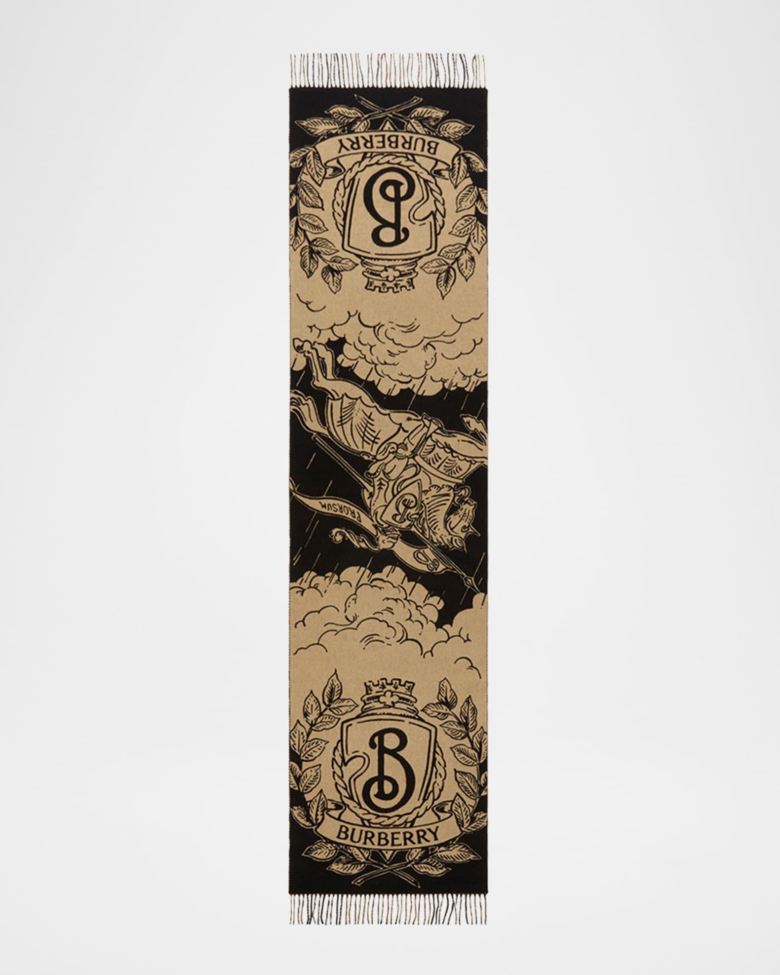 Stormy Knight Reversible Jacquard Check Cashmere Scarf Product Image