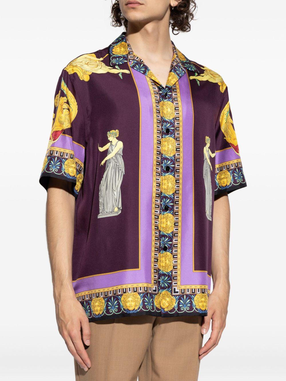 silk print shirt Product Image