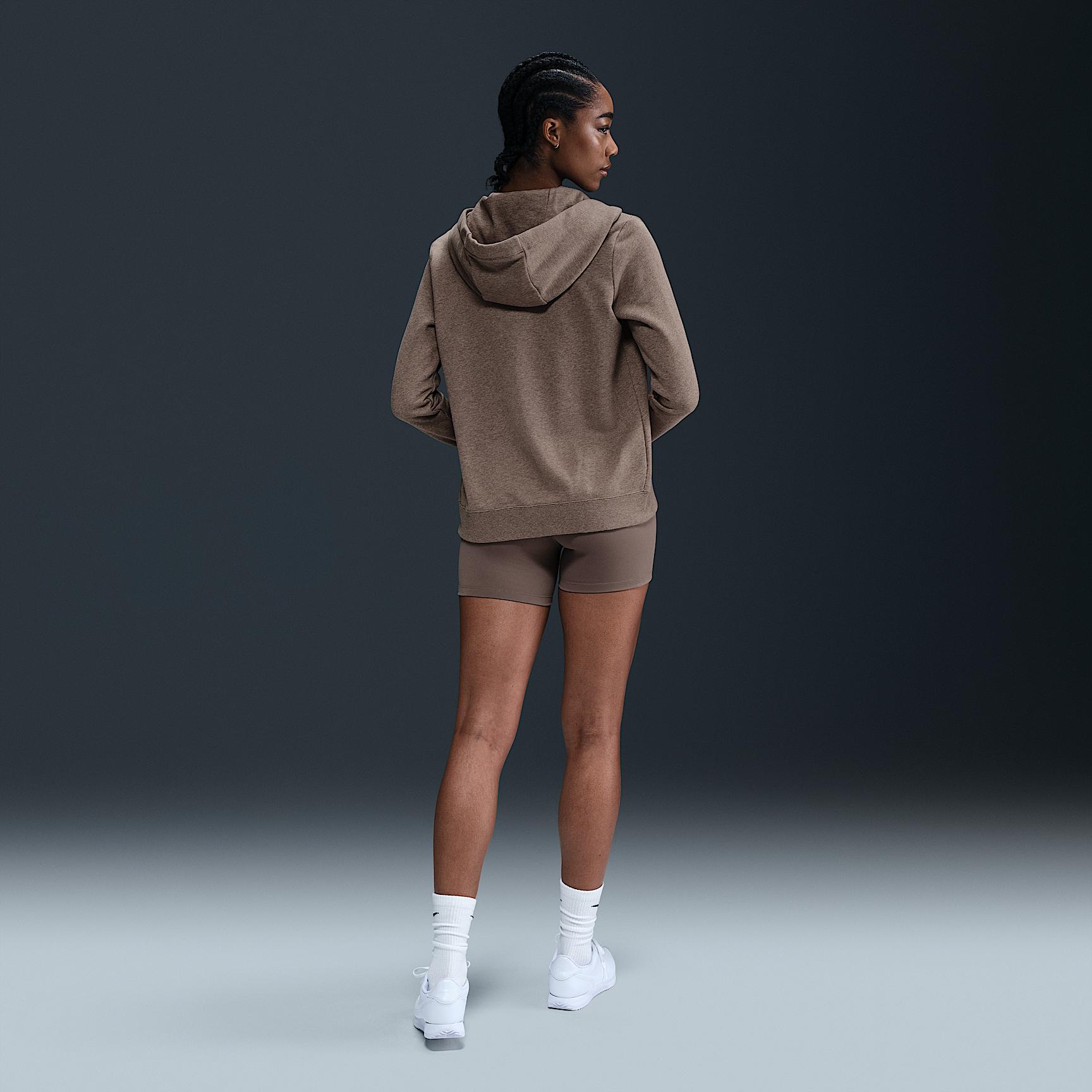 Womens Nike Sportswear Club Fleece Full-Zip Hoodie | DQ5471-214 Product Image