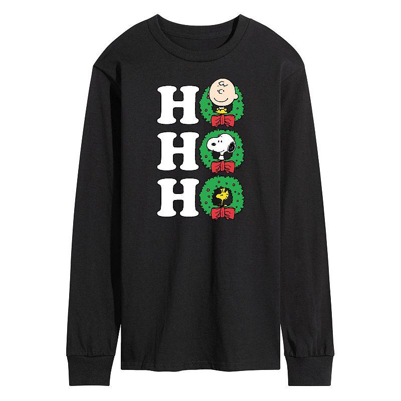 Men's Peanuts Ho Ho Ho Long Sleeve Tee,  Product Image