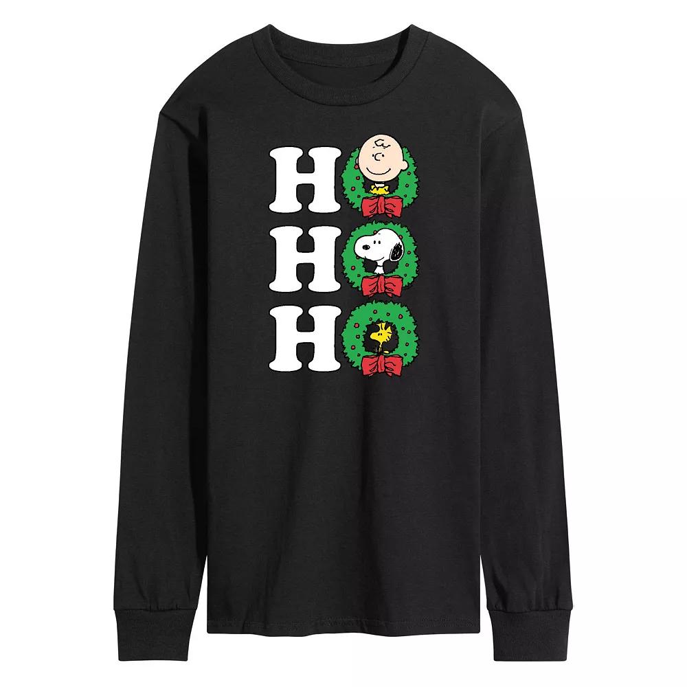 Men's Peanuts Ho Ho Ho Long Sleeve Tee,  Product Image