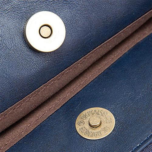 Crossbody Leather Shoulder Bag and Clutch with Stainless Steel Card Wallet Product Image