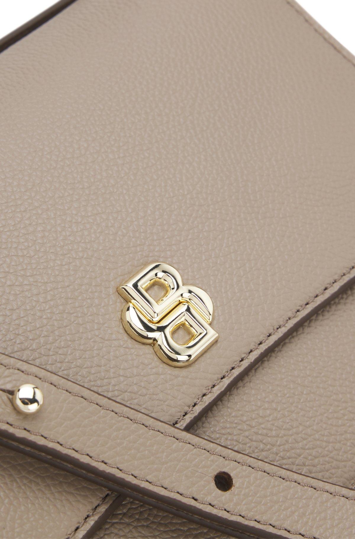 Leather crossbody bag with Double B monogram trim Product Image