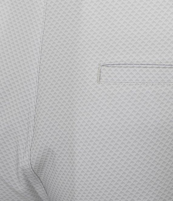 Roundtree & Yorke Performance Classic Fit Flat Front 9#double; Tonal Geo Printed Shorts Product Image