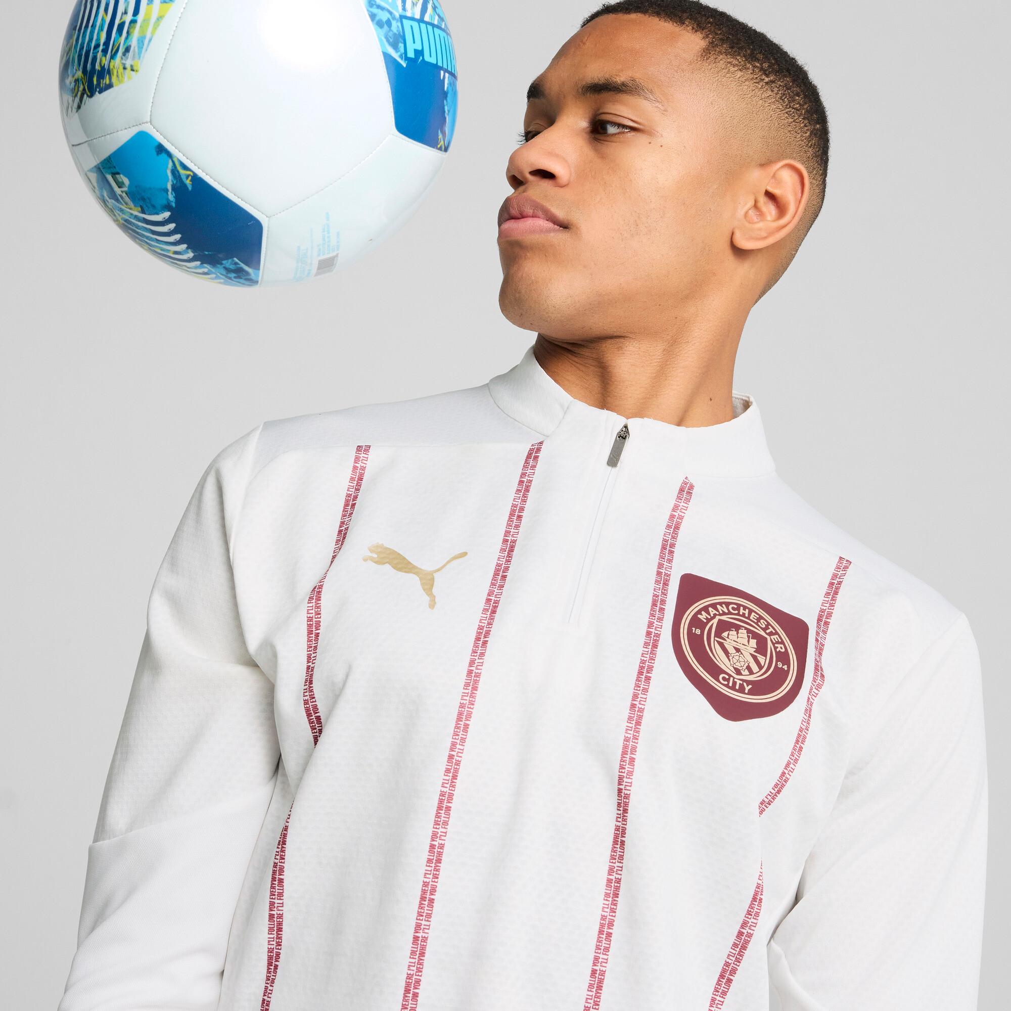 PUMA Manchester City Pre-Match Men's Quarter-Zip Top Product Image