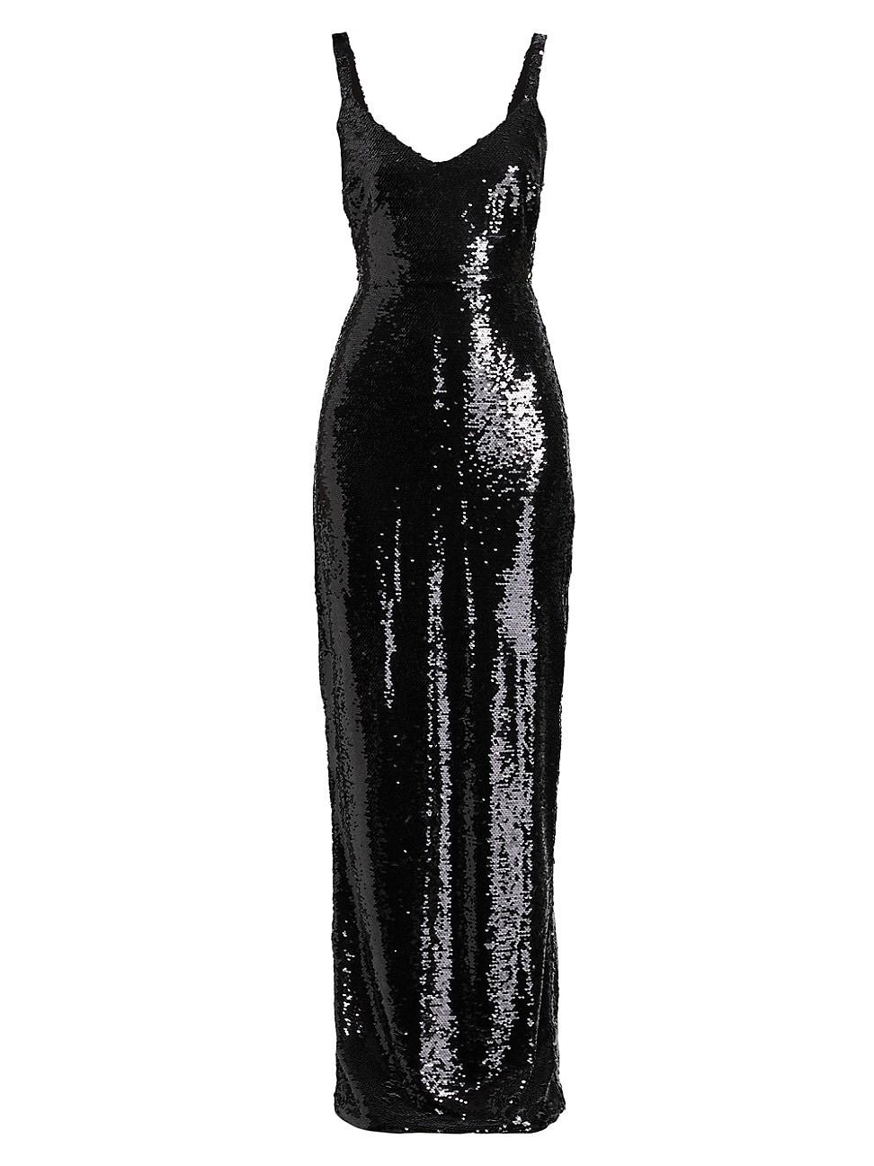 Womens Karma Sequined Sleeveless Maxi Dress Product Image
