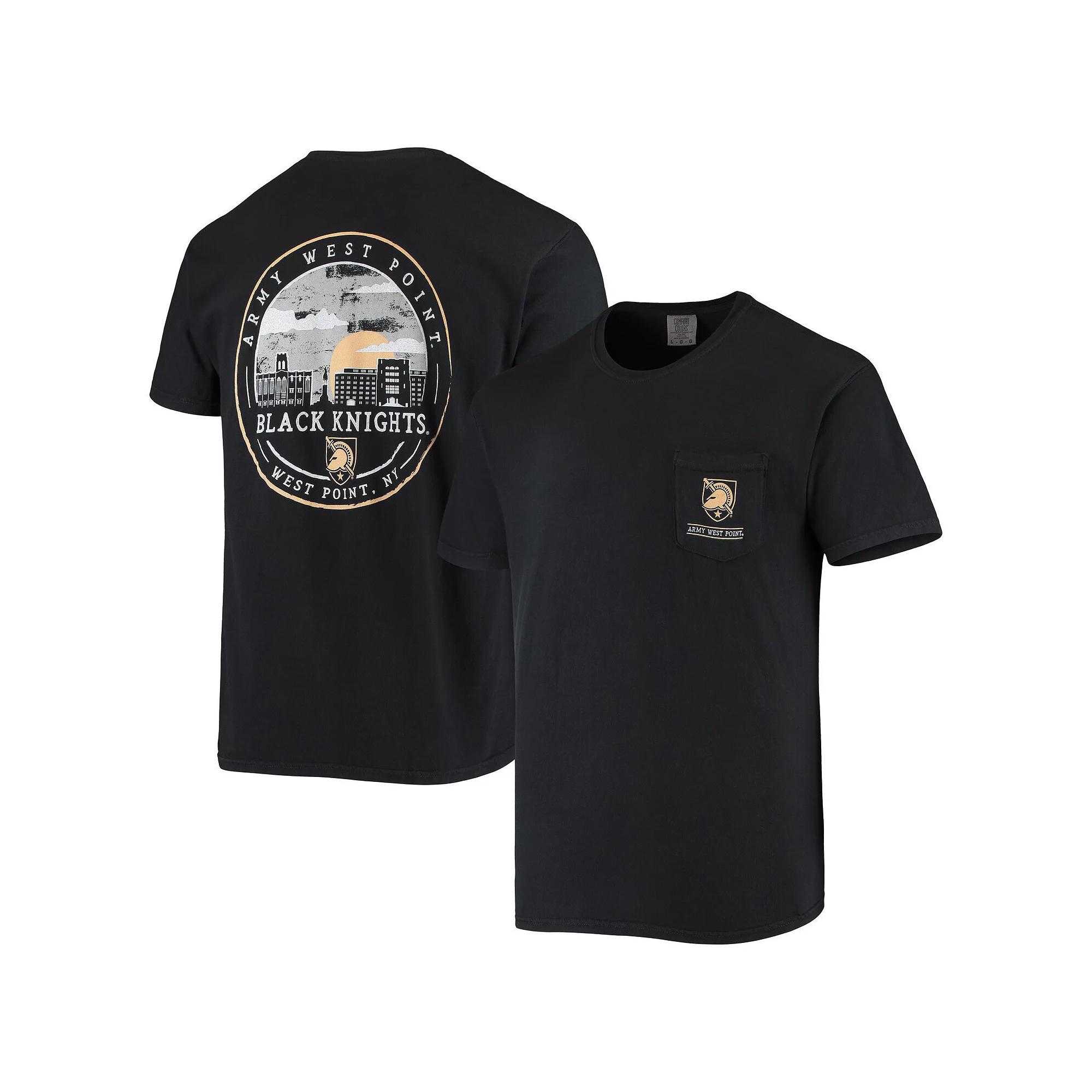 Mens Black Army Black Knights Circle Campus Scene T-Shirt Product Image