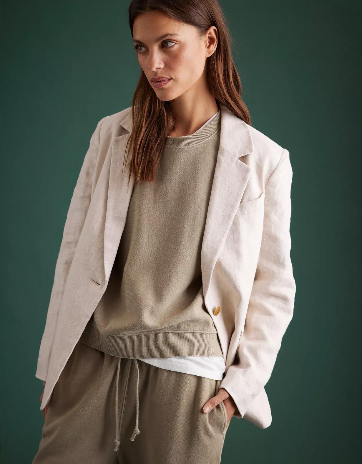 AE77 Premium French Terry Crewneck Sweatshirt Product Image