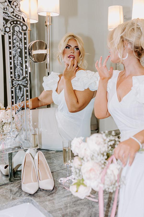 The Lindsey Ruffle Maxi Dress Curves Product Image