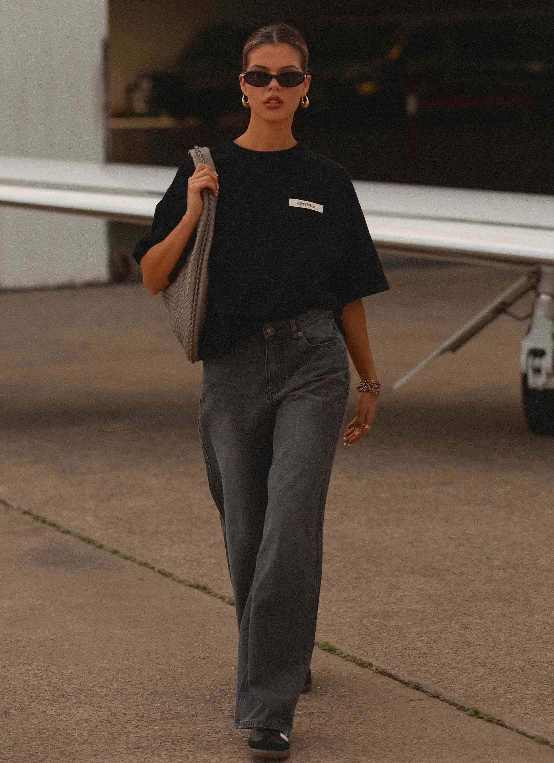 Signature Oversized Tee - Black Product Image