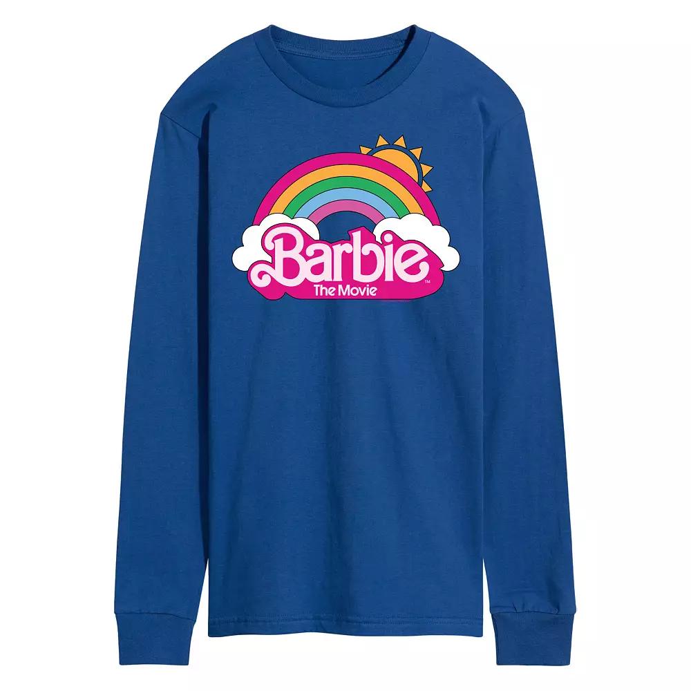 Men's Barbie Theatrical Logo Long Sleeve Graphic Tee,  Product Image