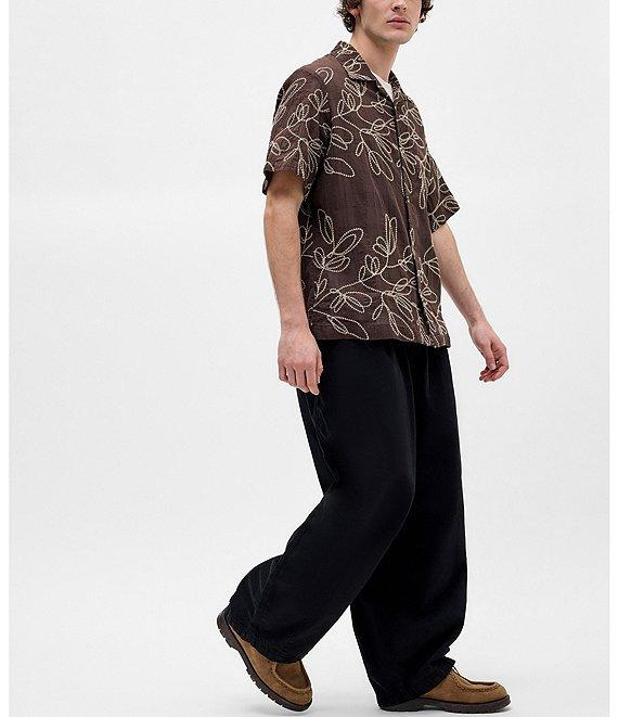 BDG Urban Outfitters Embroidered Short Sleeve Woven Shirt Product Image