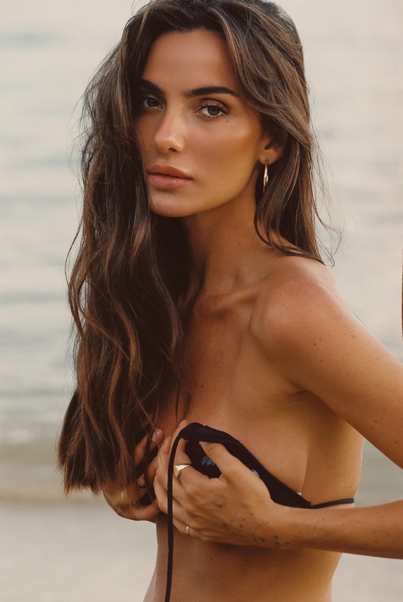 Sombra Black V Cut Bikini Bottoms Product Image