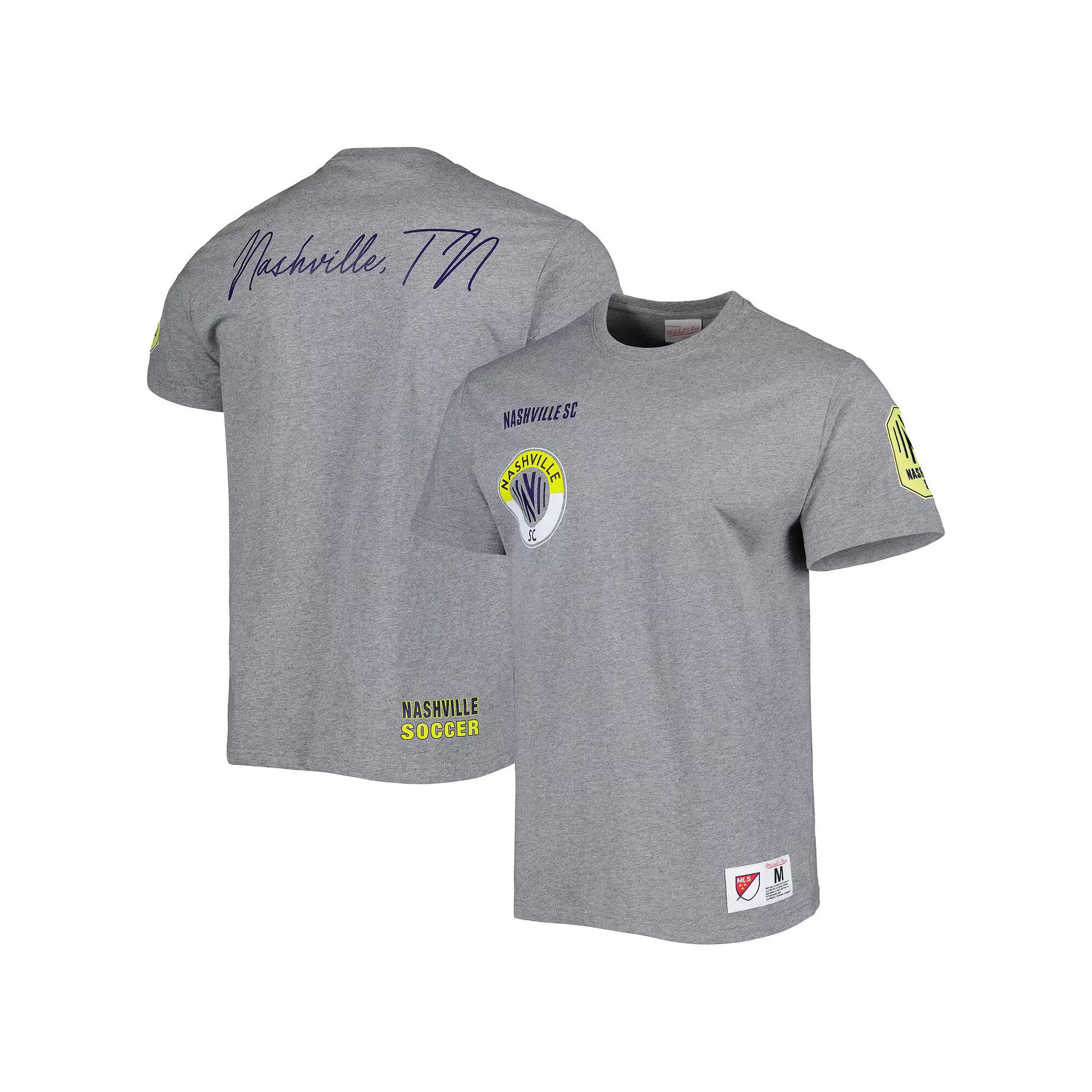 Men's Mitchell & Ness Gray Nashville SC City Tee, Size: 2XL, Mls Grey Product Image