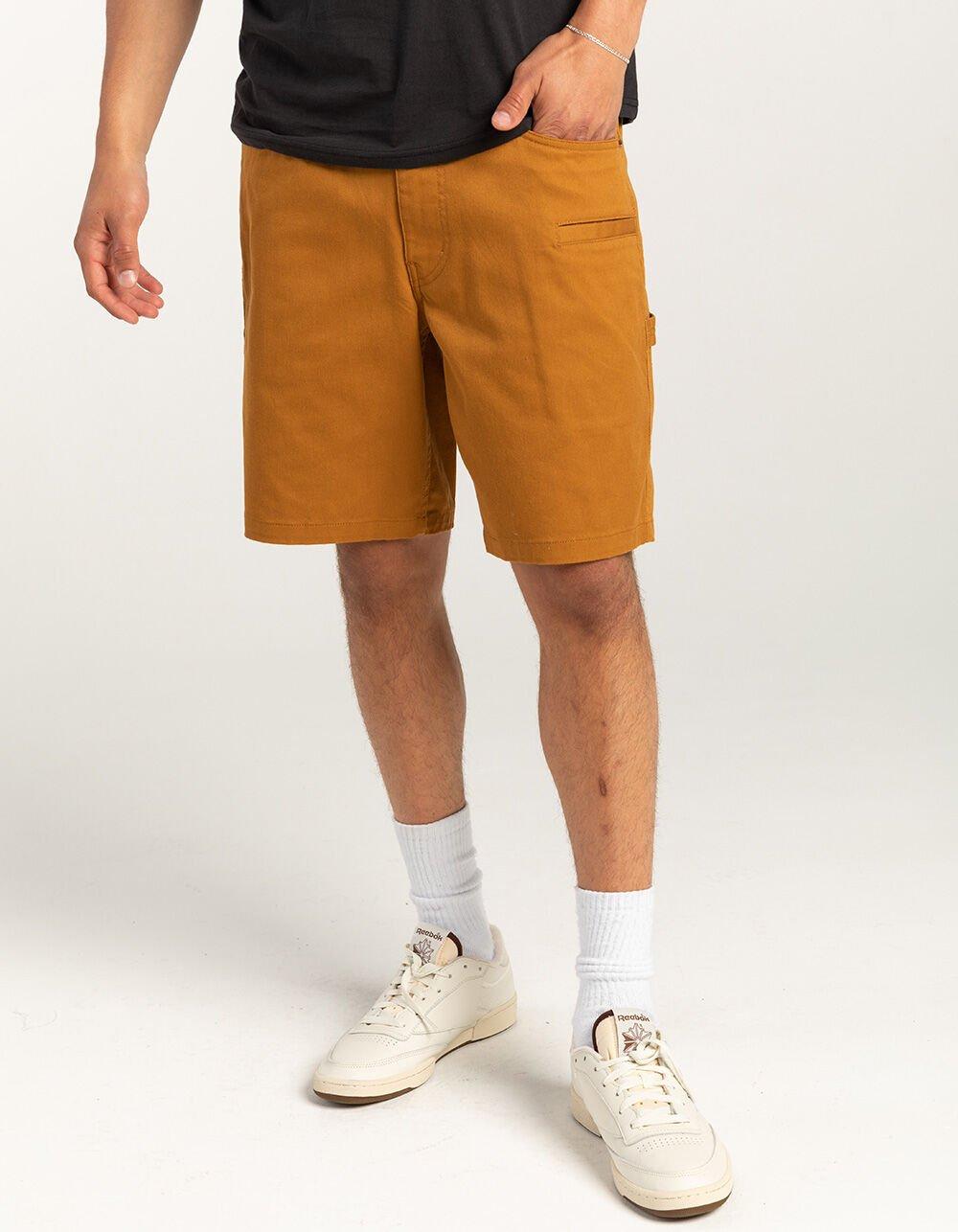BRIXTON Carpenter Utility Stretch Mens Shorts - BROWN GOLD Product Image
