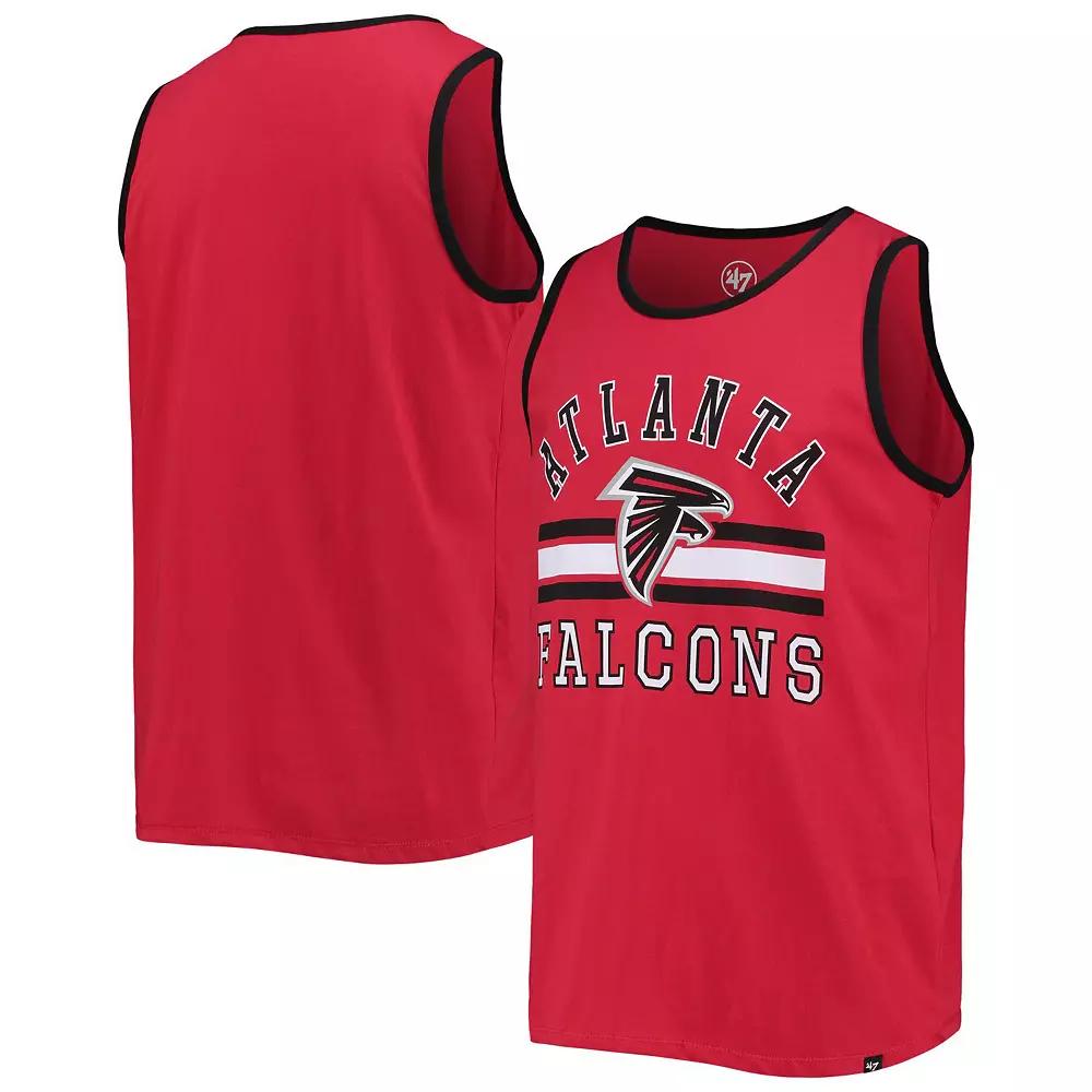 Men's '47 Red Atlanta Falcons Edge Super Rival Tank Top, Size: Small Product Image
