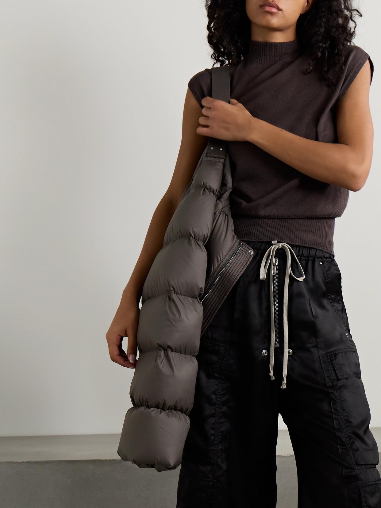 RICK OWENS Bomber Jacket Puffer Jackets Gray In Multi Product Image