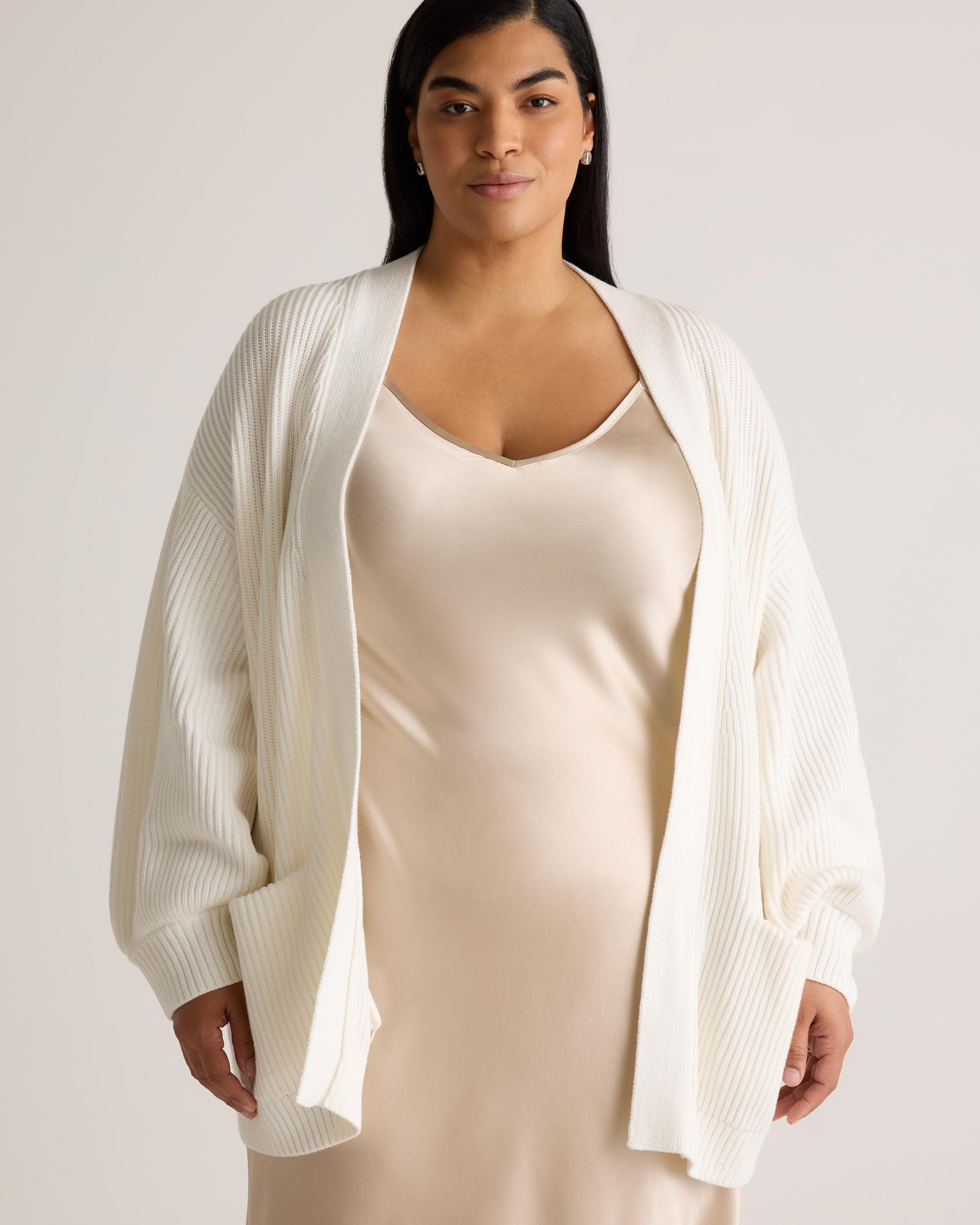 Quince | Women's Oversized Cardigan Sweater Organic Cotton Product Image
