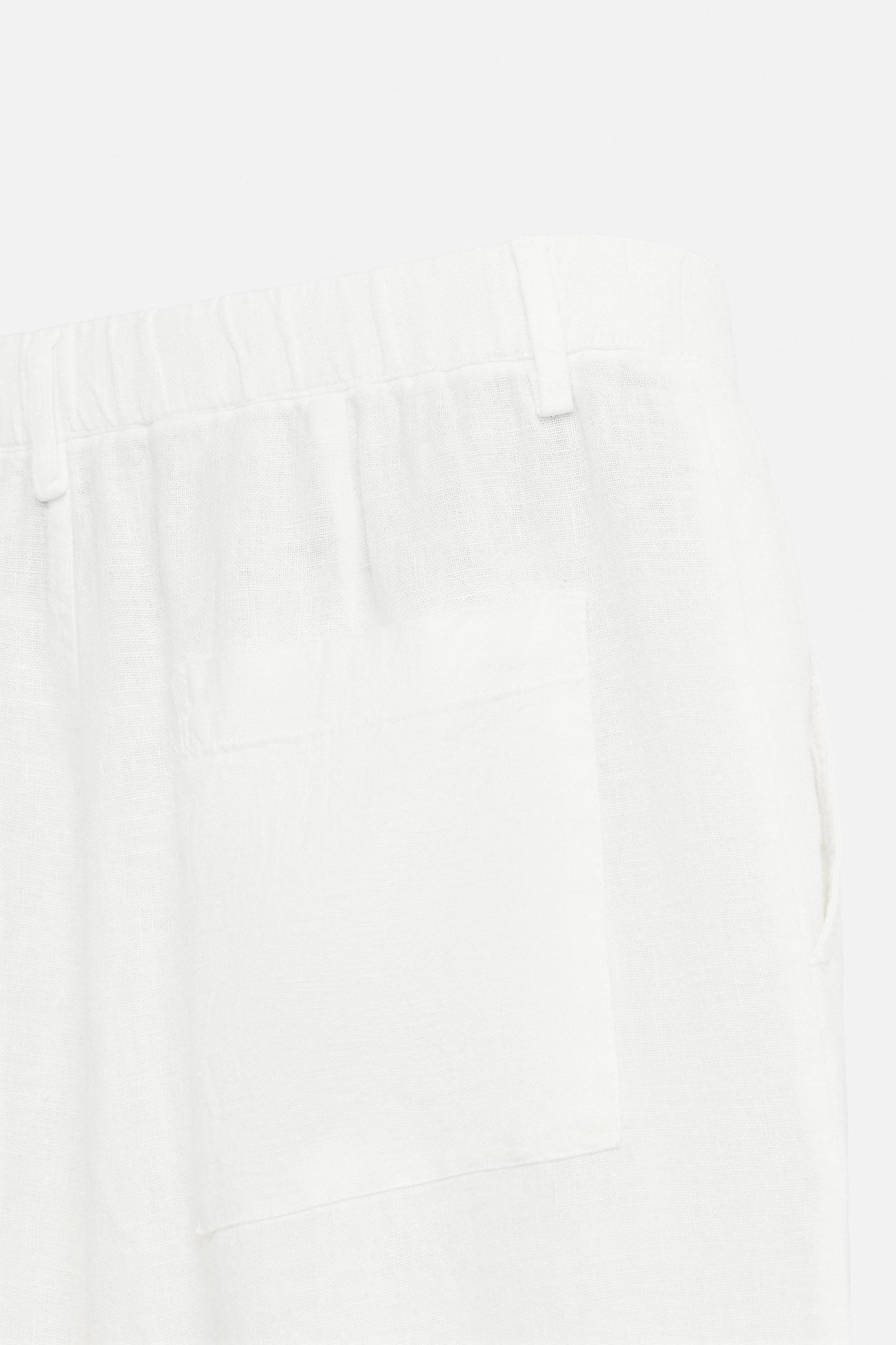 RELAXED FIT 100% LINEN PANTS Product Image