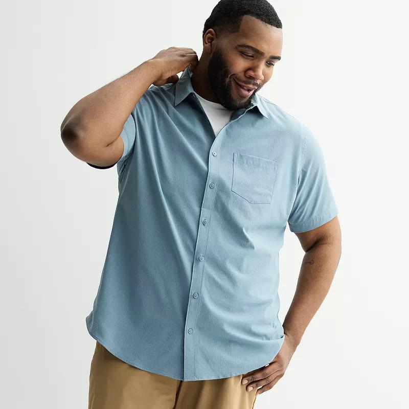 Big & Tall FLX Woven Shirt, Men's, Size: 3XB, Mineral Black Product Image