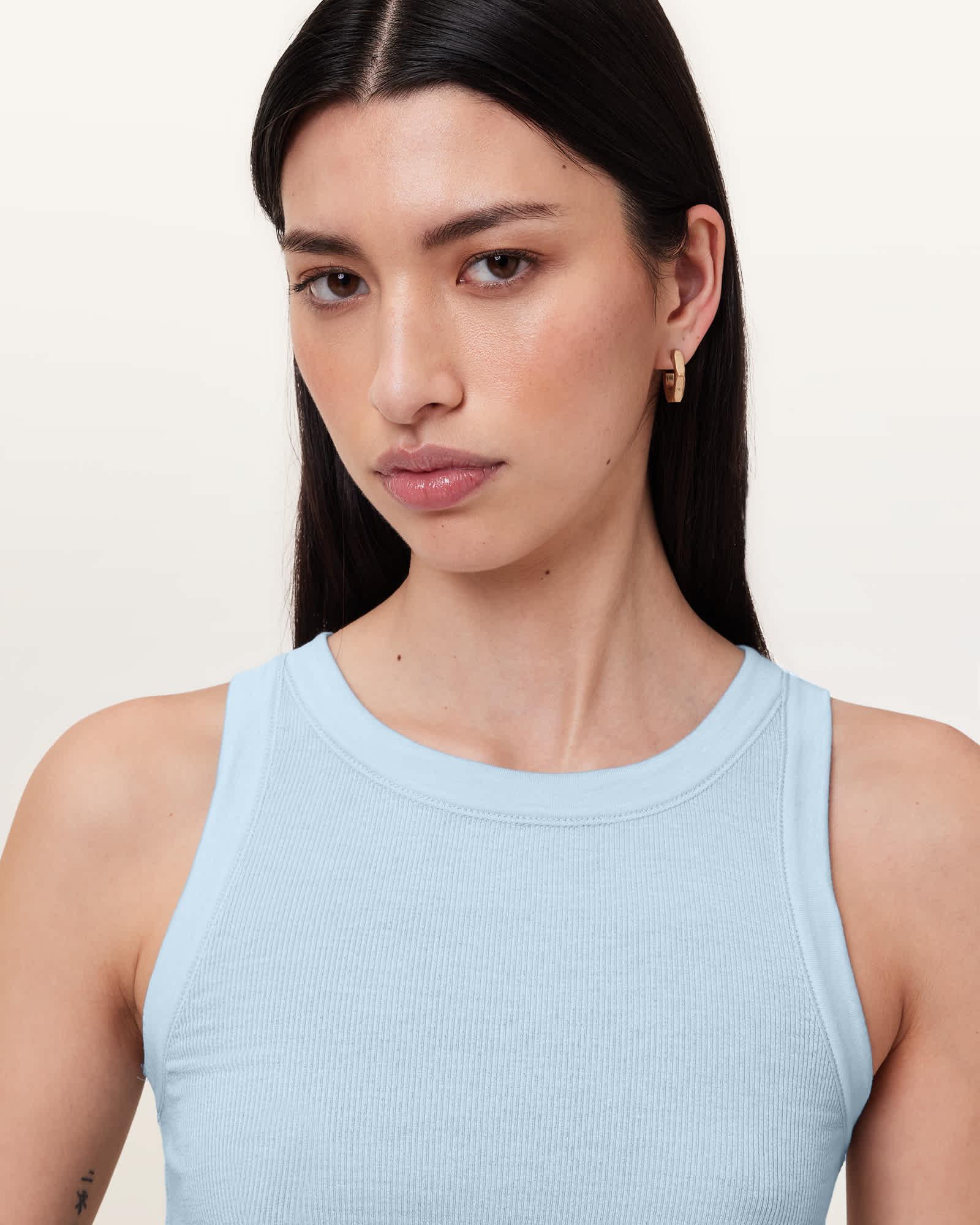 Rina Crew Neck Sleeveless Tank Top Product Image