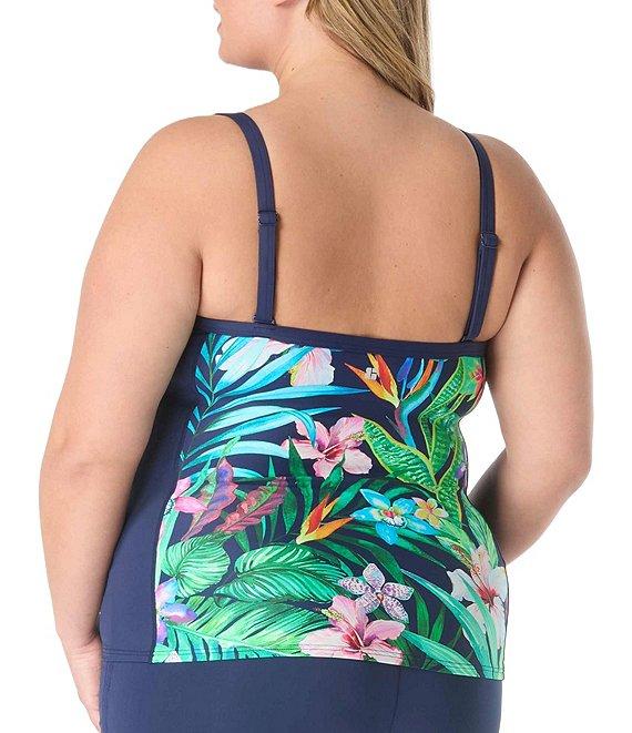 Beach House Plus Size Paloma Beach Solids Blake Adjustable Swim Short Product Image