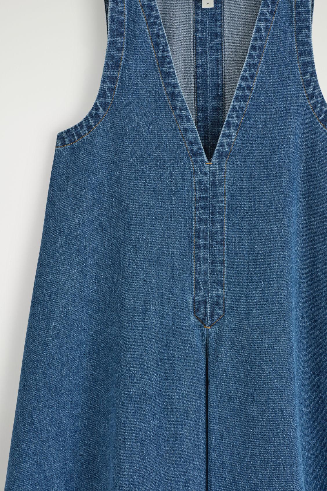 DENIM A-LINE MINI DRESS Product Image