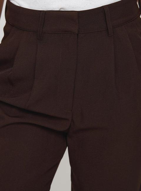 Ambient Wide Leg Pant Chocolate Product Image
