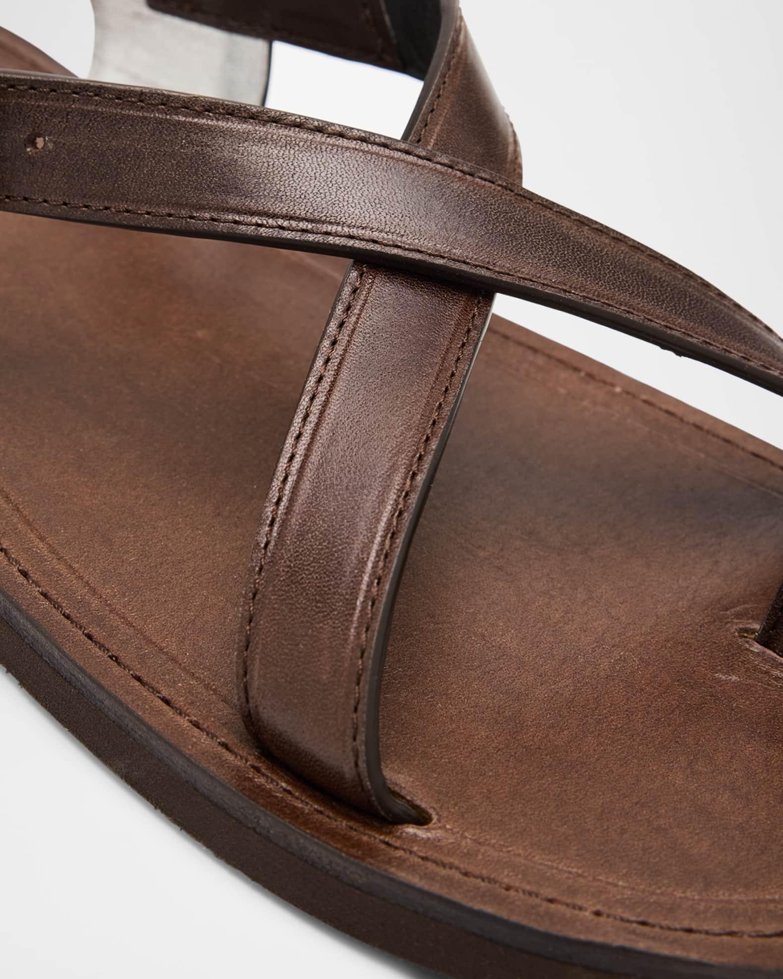 Mens Leather Slingback Sandals Product Image